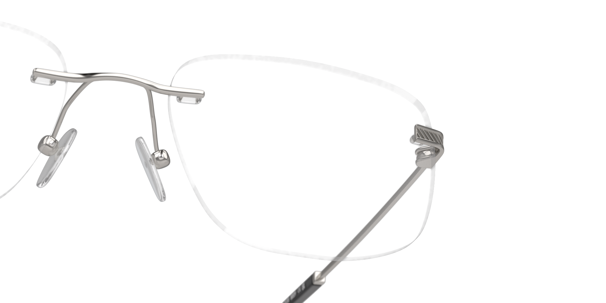 Detail01 DbyD DB OM9029 (SS00) Glasses Transparent / Silver