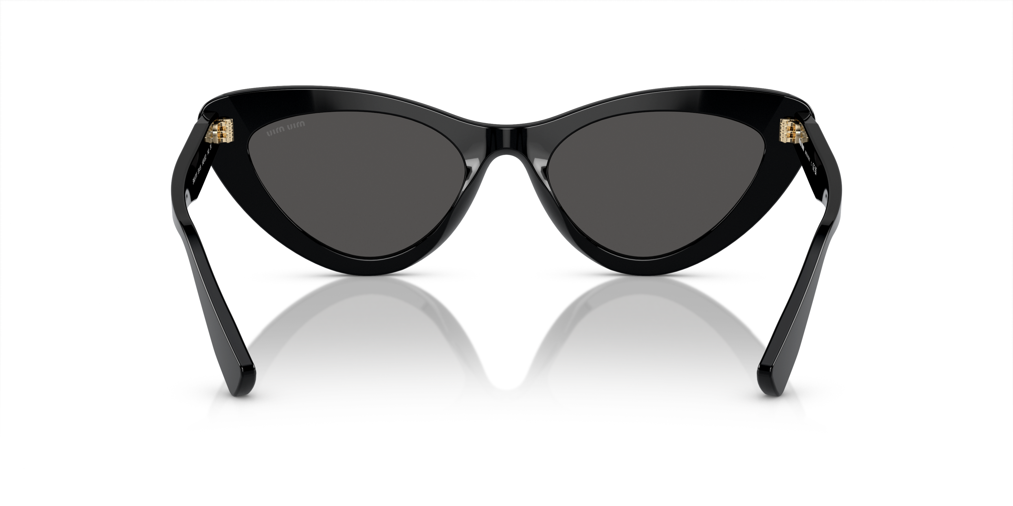 Detail02 Miu Miu MU 01VS (1AB5S0) Sunglasses Grey / Black