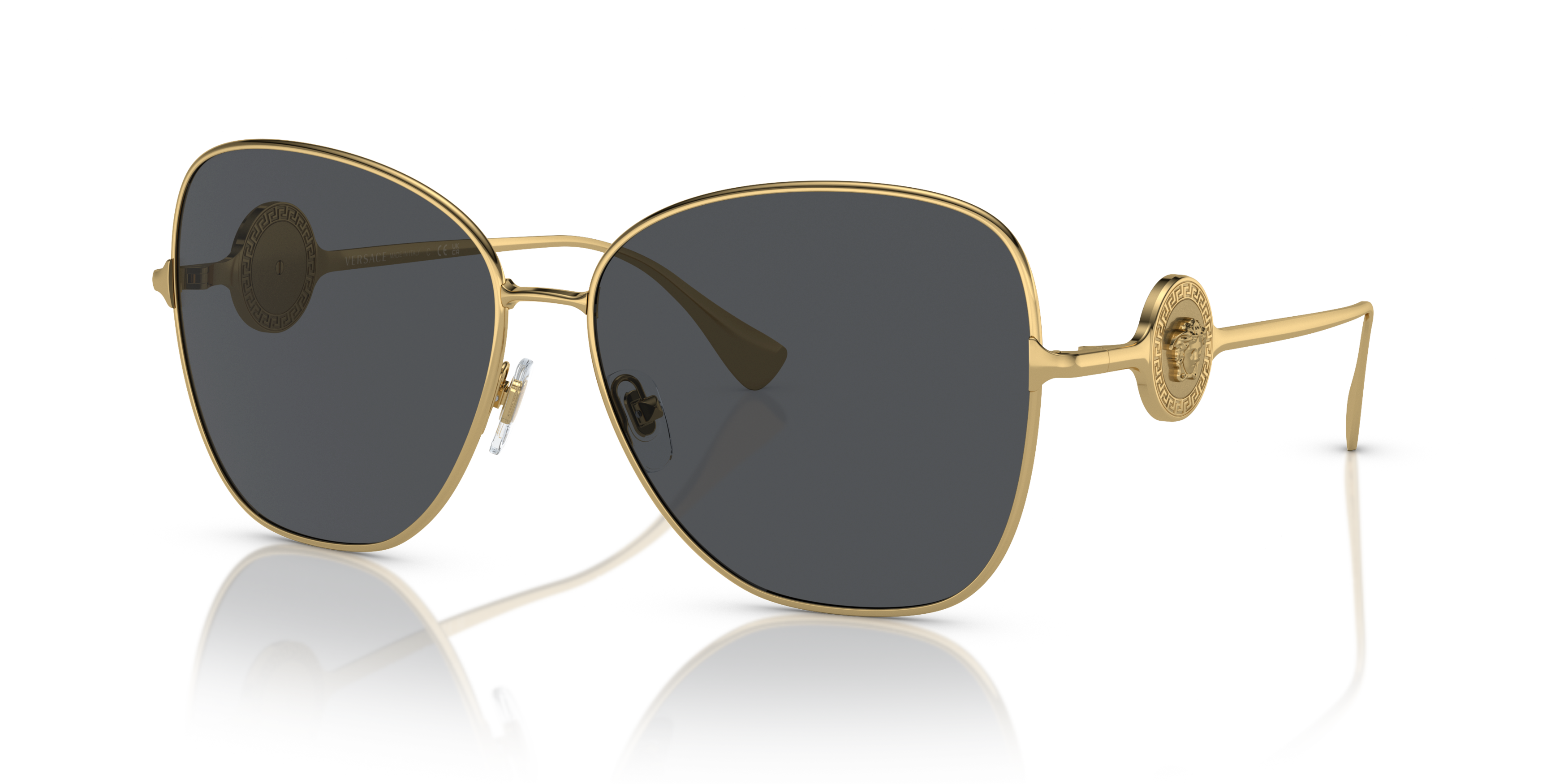 Angle_Left01 Versace VE 2256 Sunglasses Grey / Gold