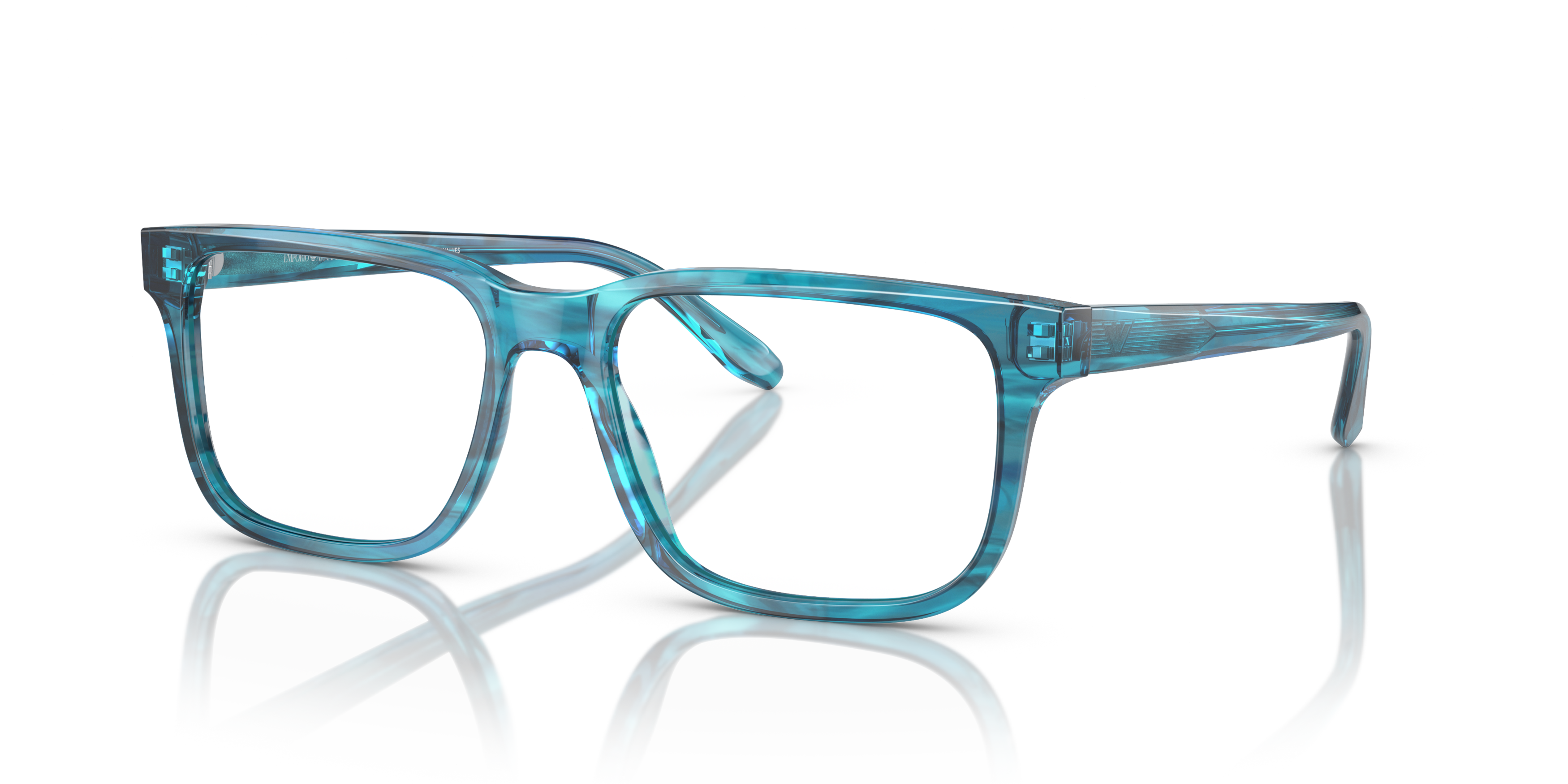 Angle_Left01 Emporio Armani EA 3218 (5311) Glasses Transparent / Blue