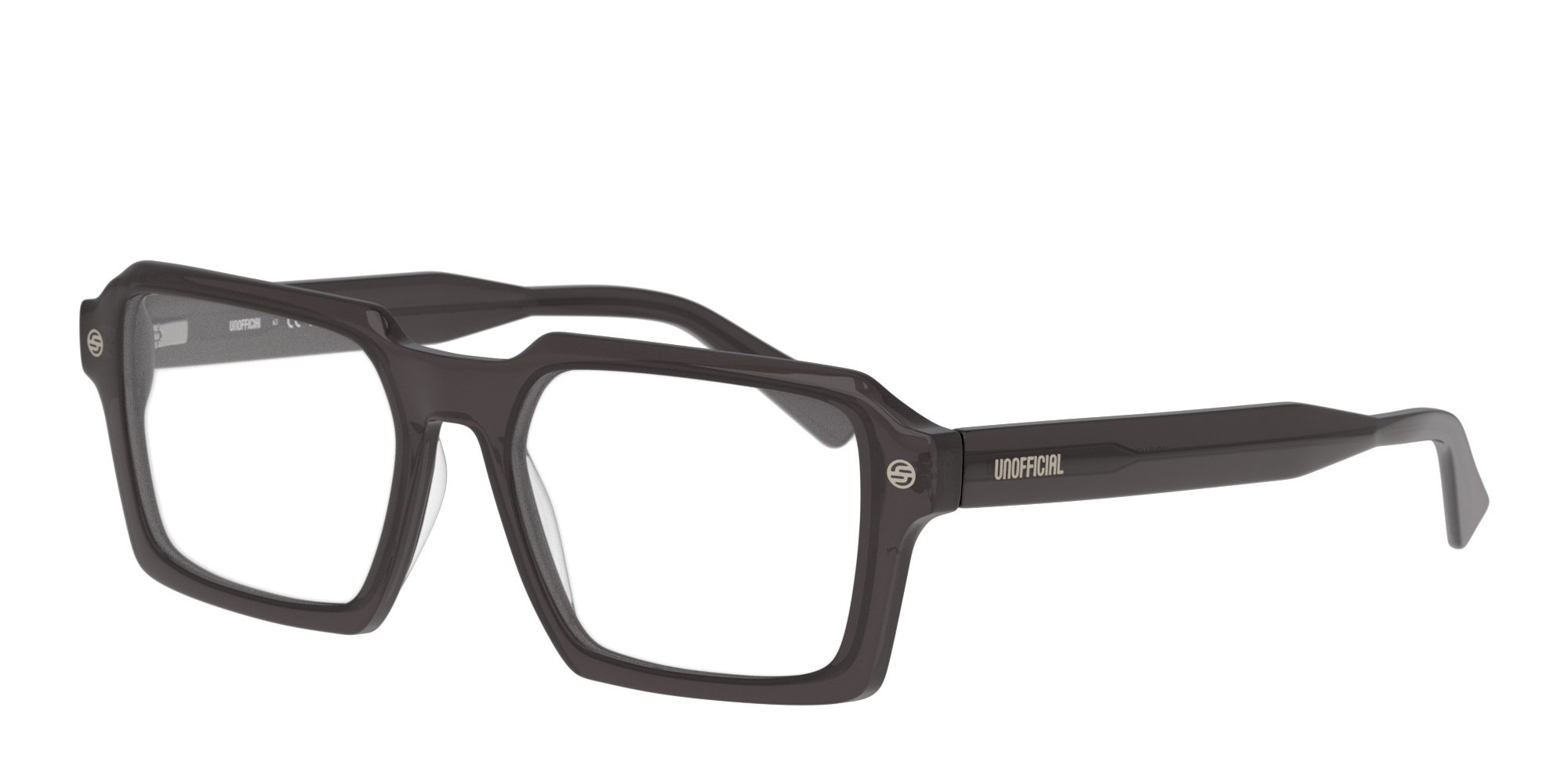 Angle_Left01 Unofficial UO2160 Glasses Transparent / Grey