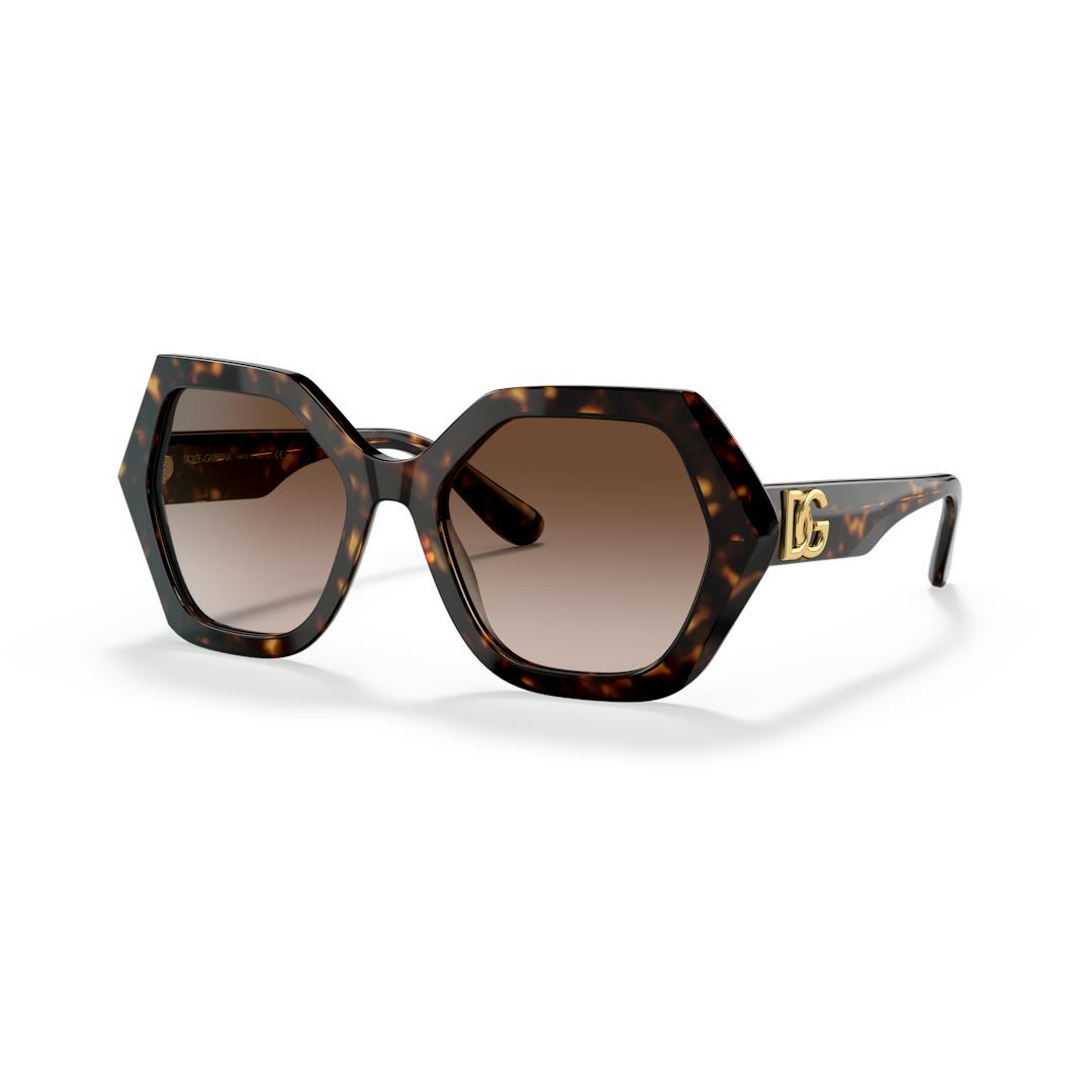 Dolce & Gabbana DG4406 Lunettes de Soleil Femme - Marron