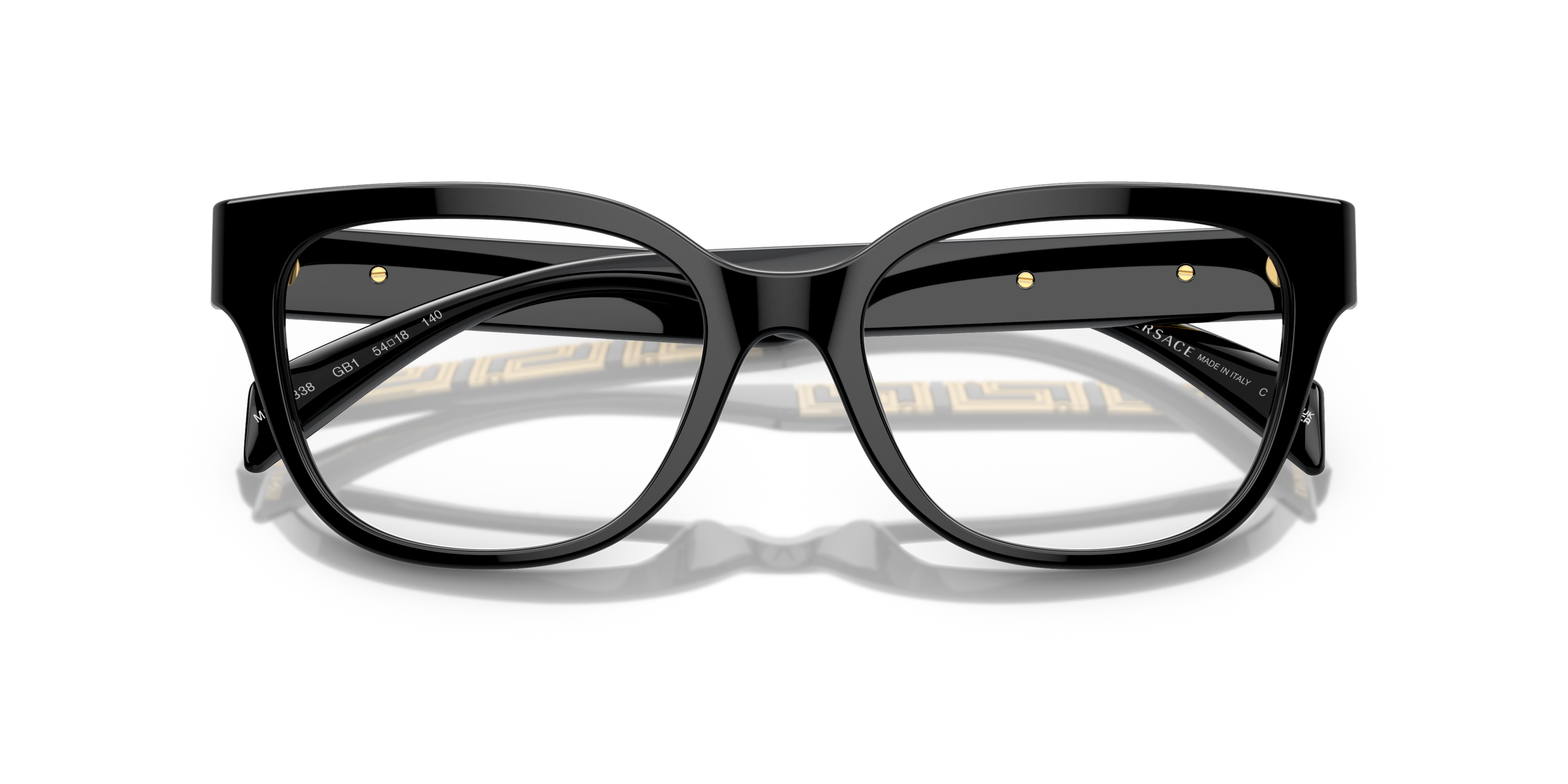 Folded Versace VE 3338 Glasses Transparent / Black