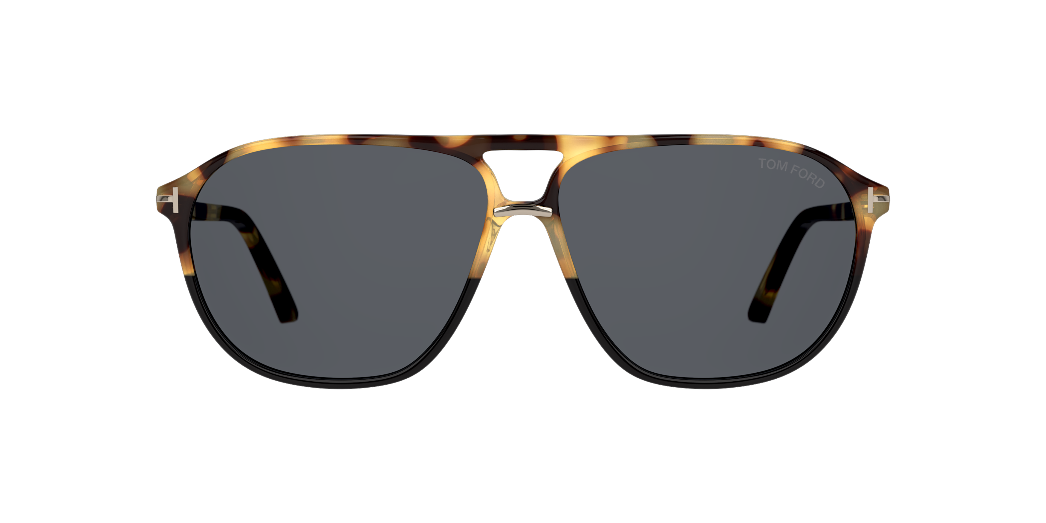 Front Tom Ford FT 1026 Sunglasses Grey / Havana
