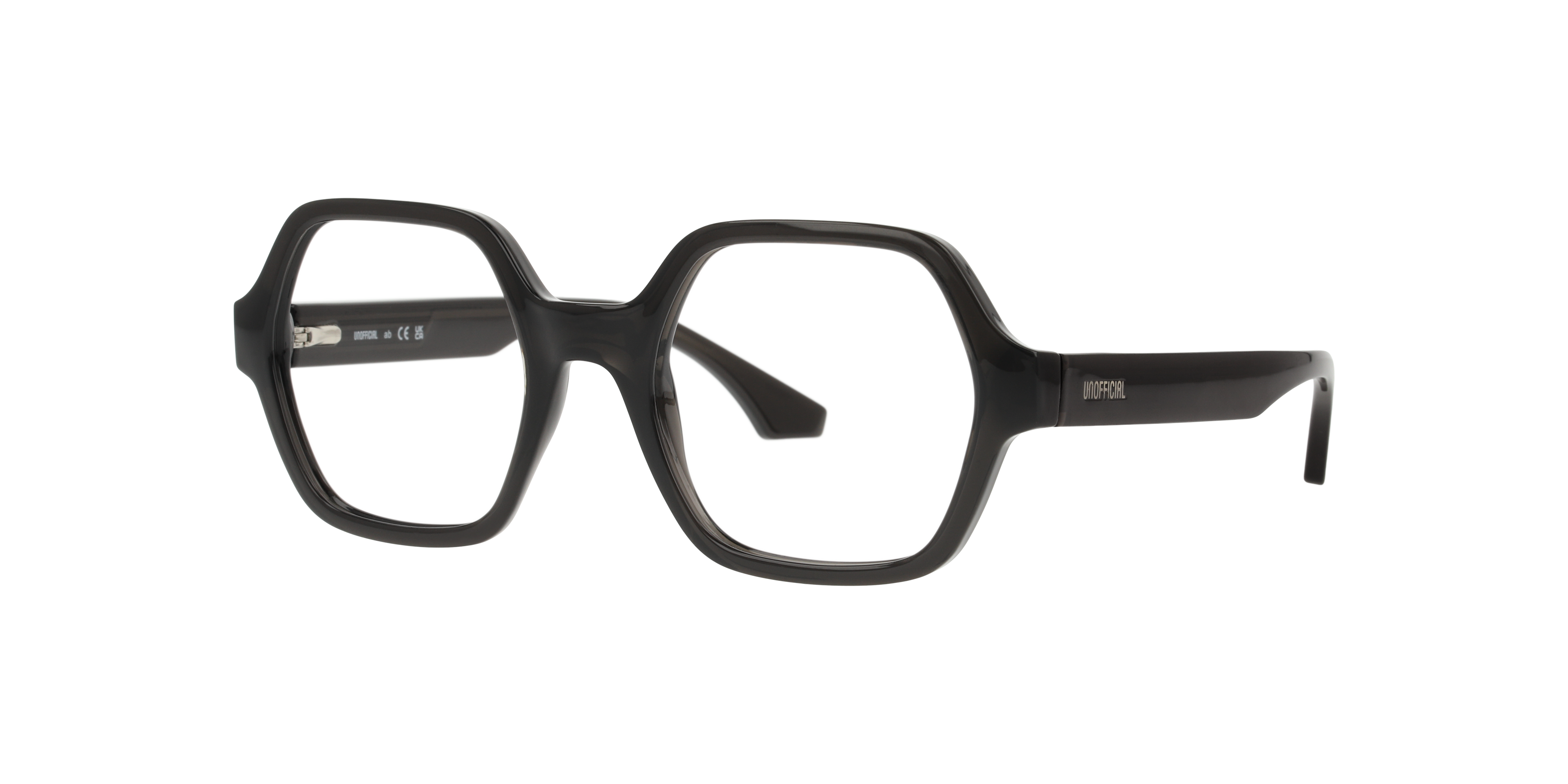 Angle_Left01 Unofficial UO3044 Glasses Transparent / Transparent, Black