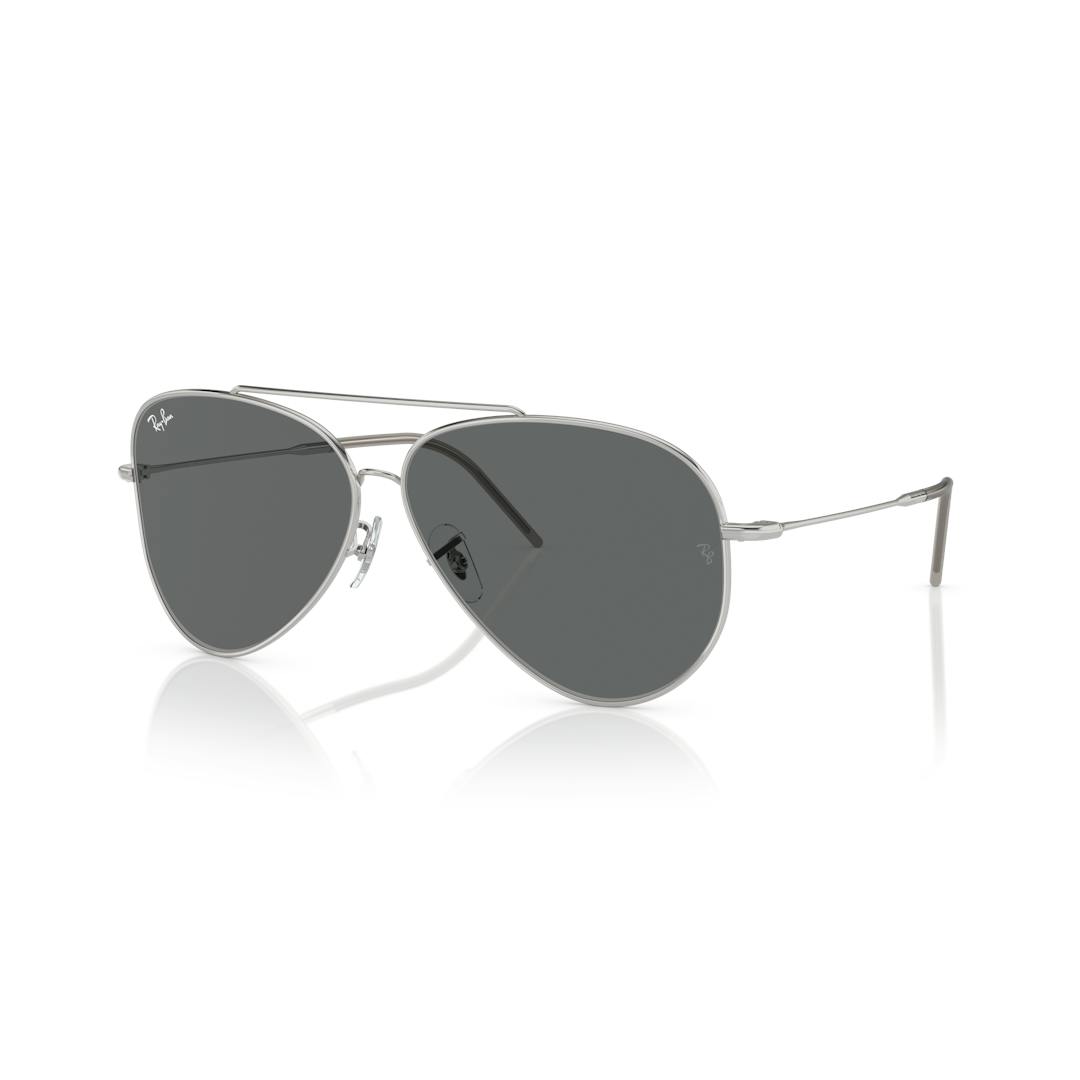 Ray-Ban Aviator Reverse 0RBR0101S Solbriller - Firkantede Sølv