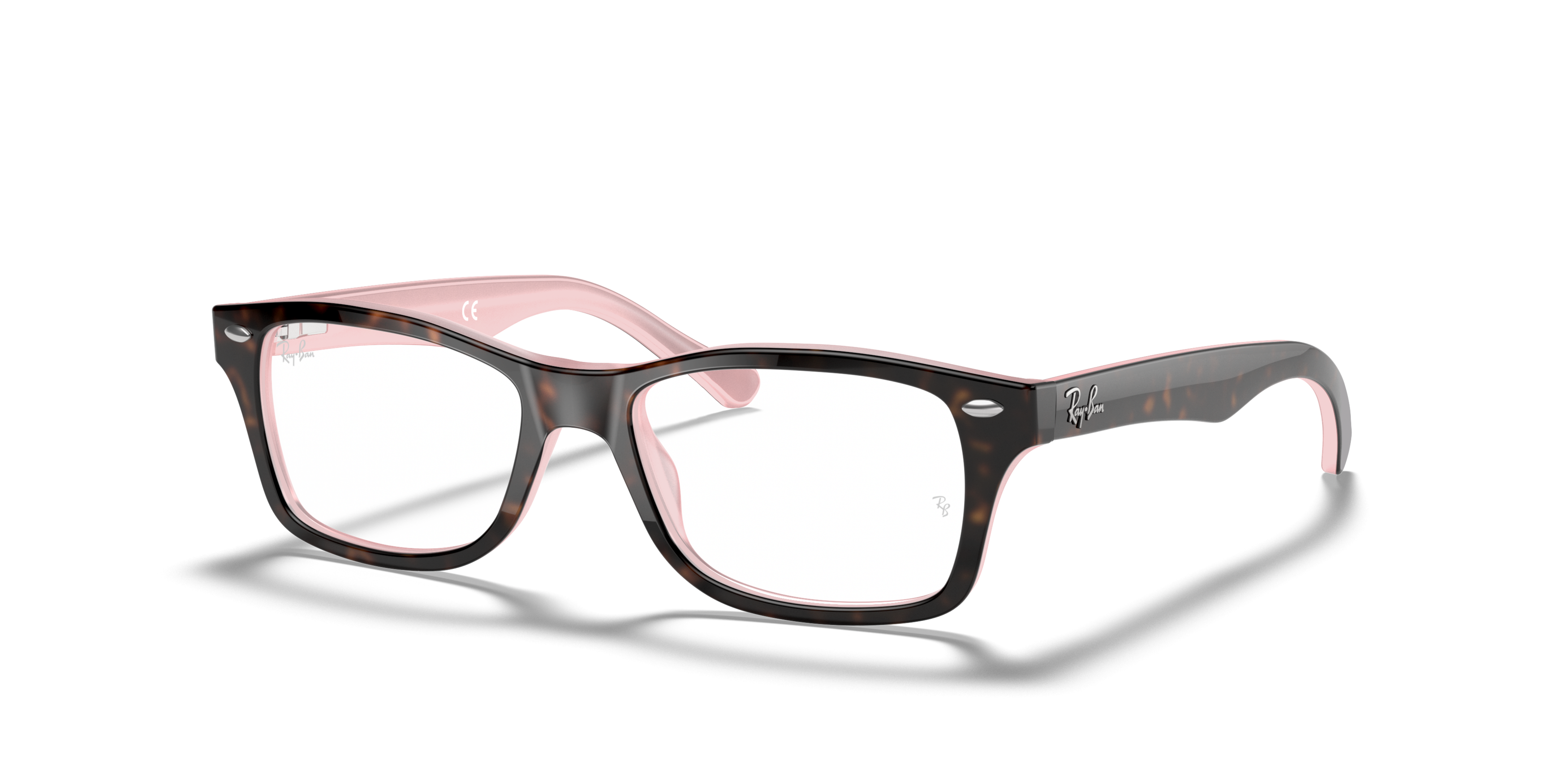 Angle_Left01 RAY-BAN RY1531 3580 Ecaille, Rose