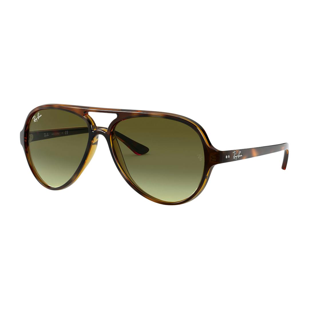 Ray-Ban Cats RB4125 Lunettes de Soleil Homme - Marron - Possibilité de verres correcteurs - Adaptabl