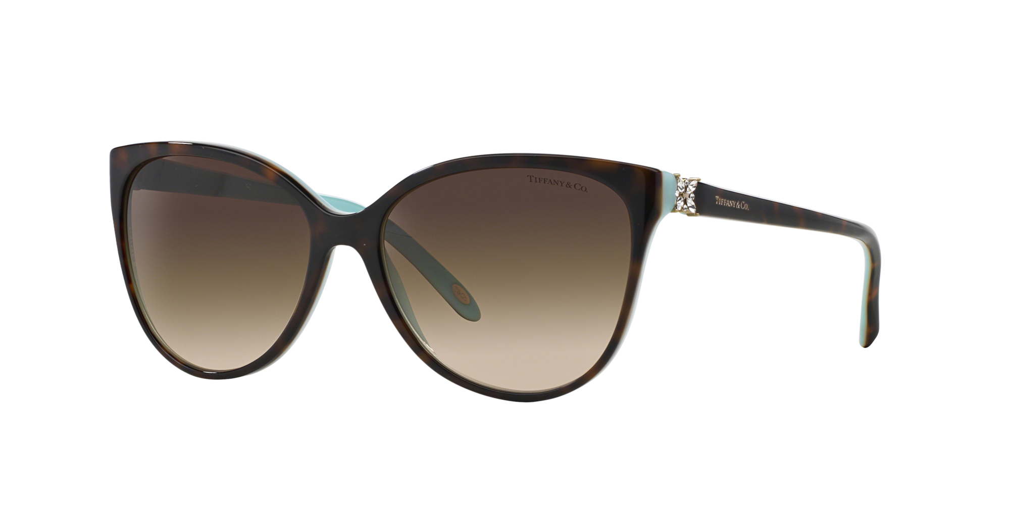 Angle_Left01 Tiffany & Co TF 4089B (80553C) Sunglasses Grey / Black