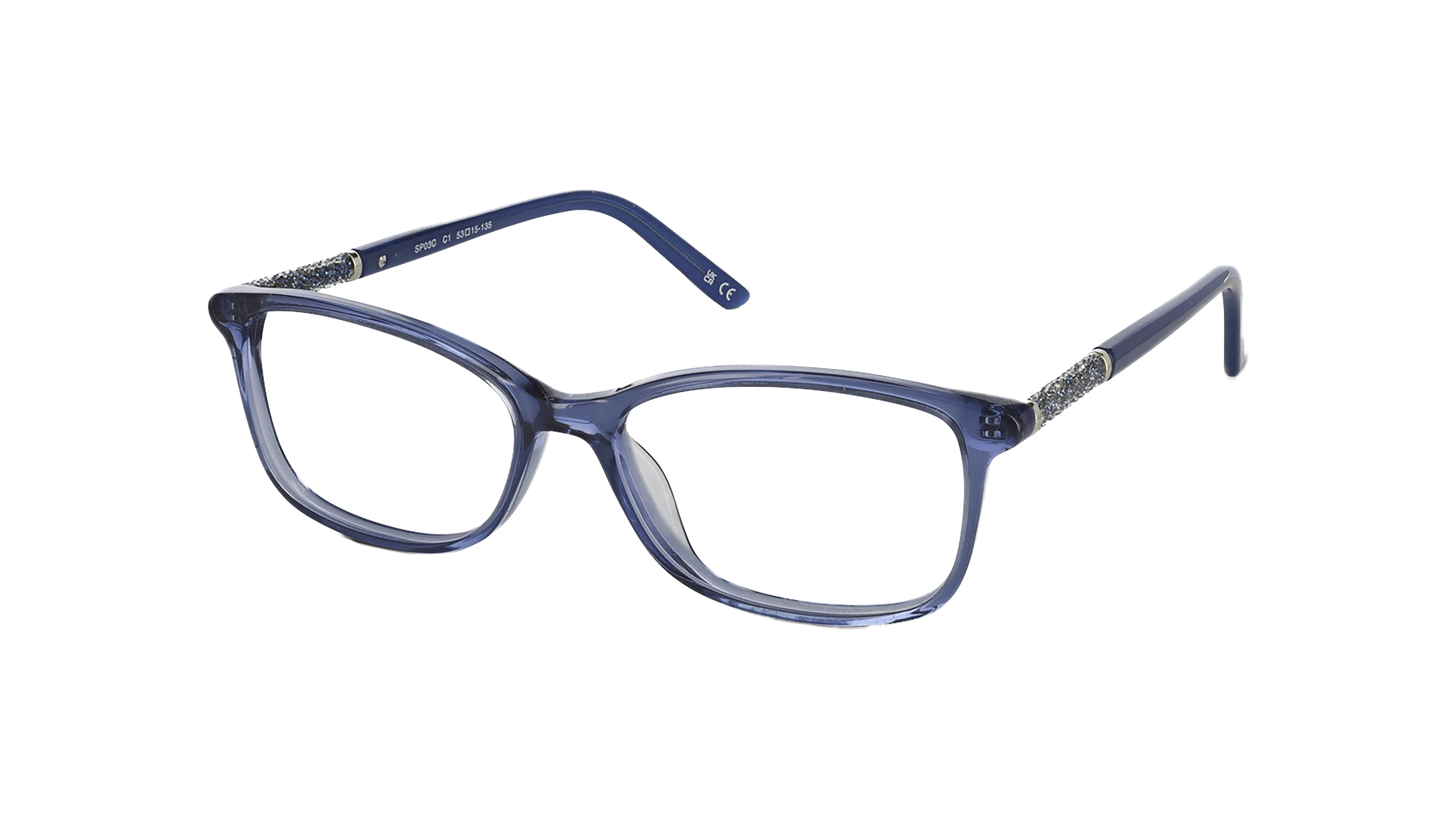 Angle_Left01 Palazzo SP03C (C1) Glasses Transparent / Blue