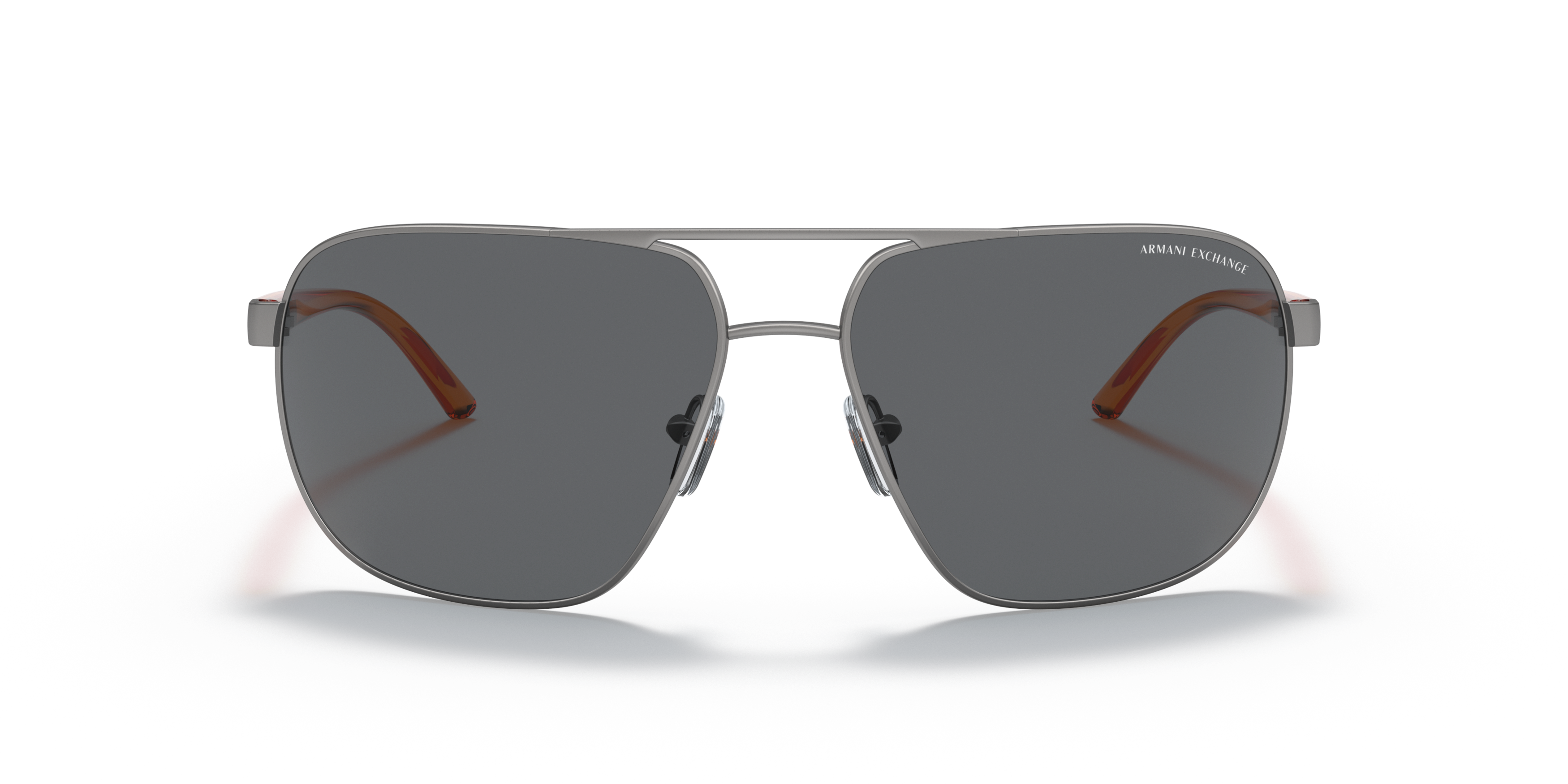 Front Armani Exchange AX 2040S (600387) Sunglasses Grey / Grey
