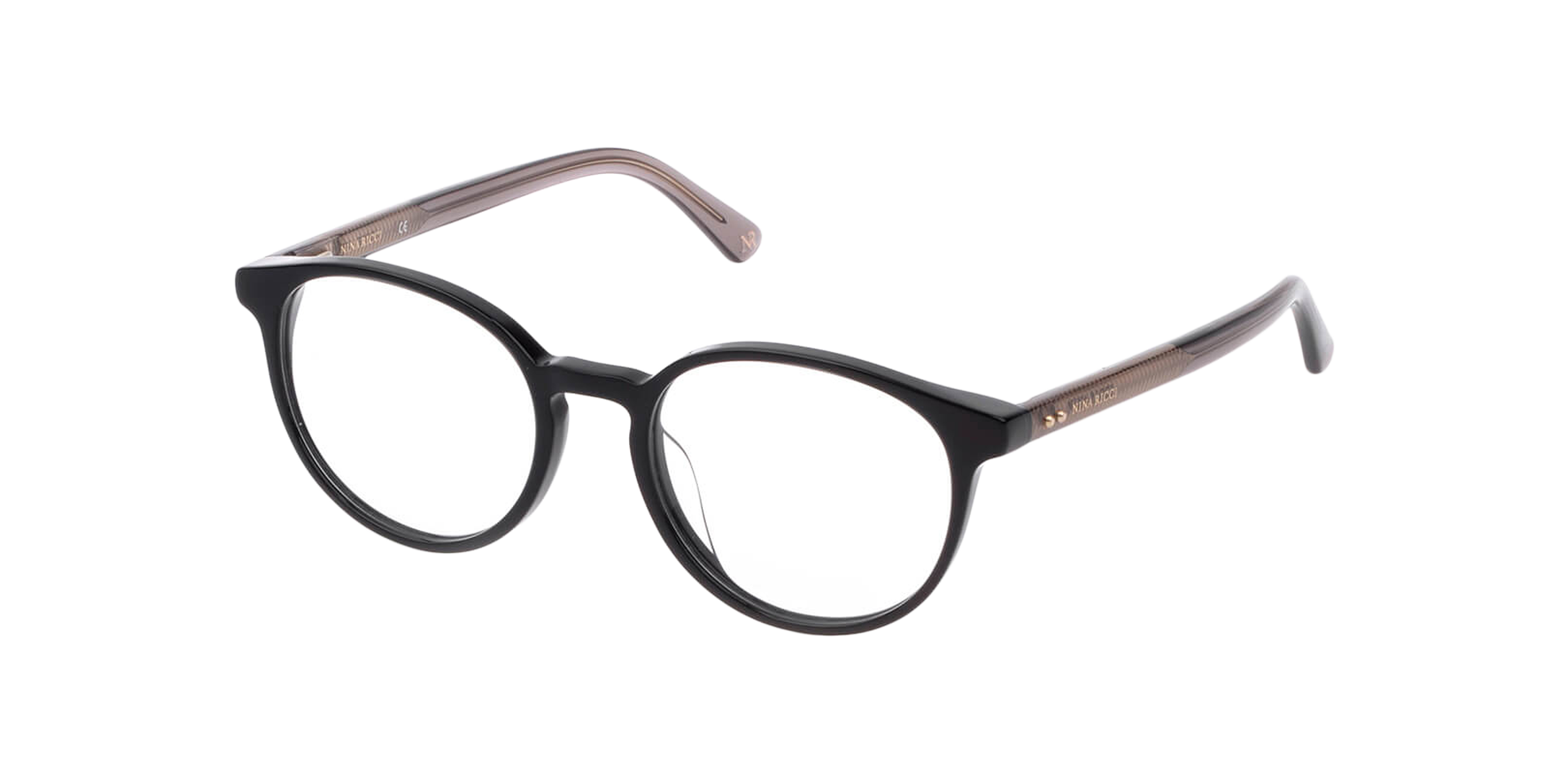 Front Nina Ricci VNR 235 (0700) Glasses Transparent / Black