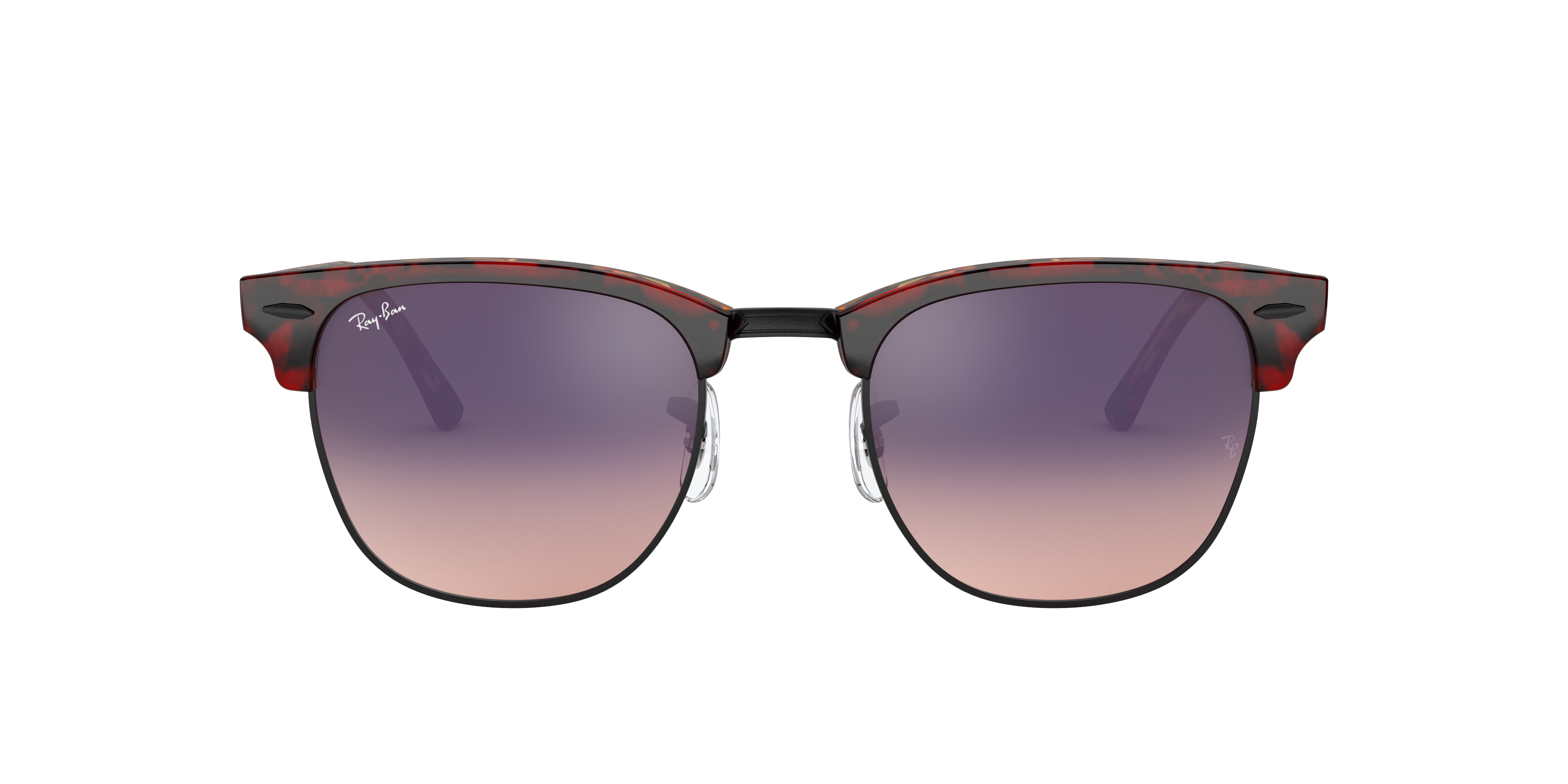 Front Ray-Ban Clubmaster Color Mix RB3016 12753B Paars / Rood