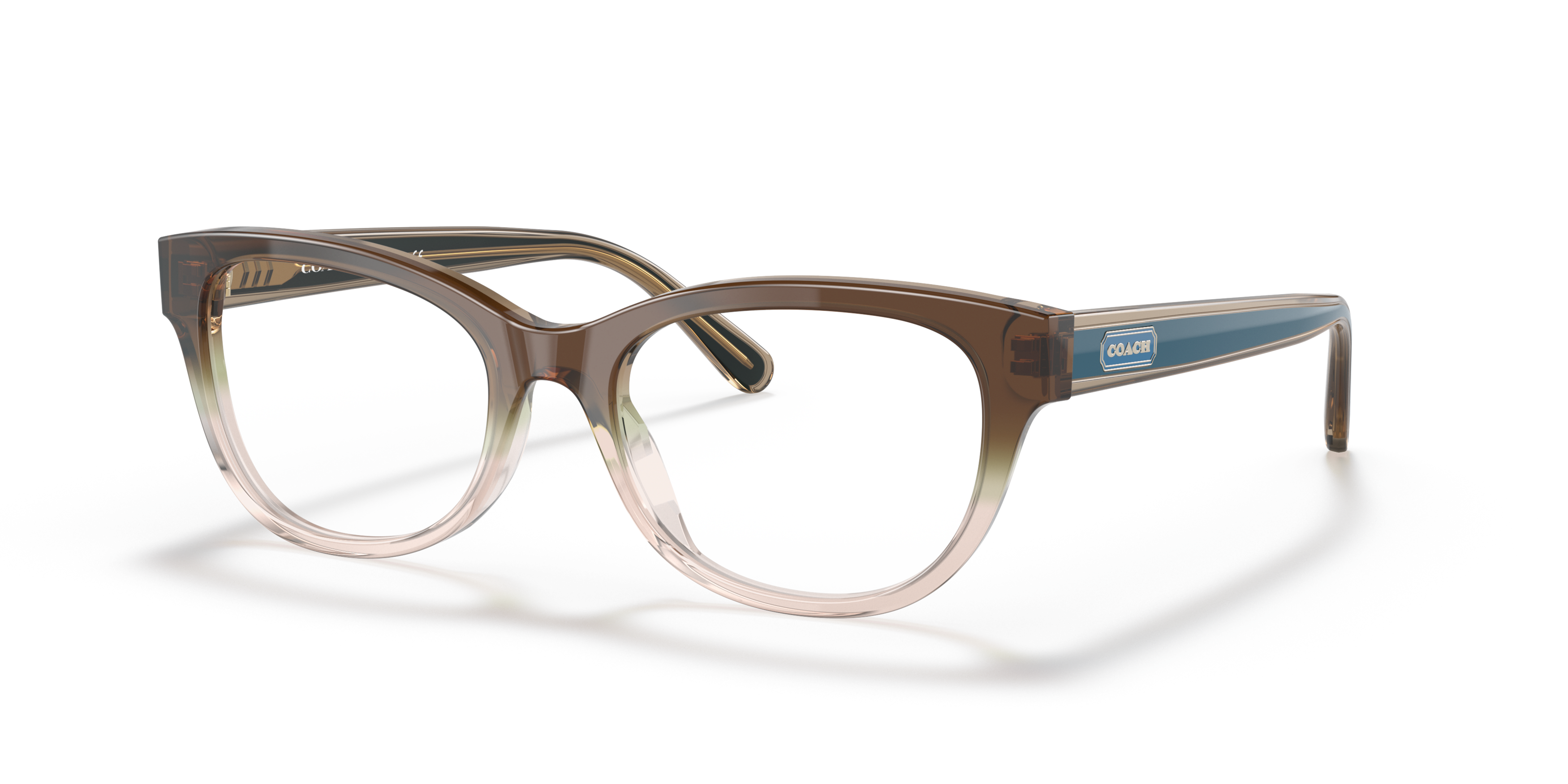 Angle_Left01 Coach HC 6187 (5120) Glasses Transparent / Havana
