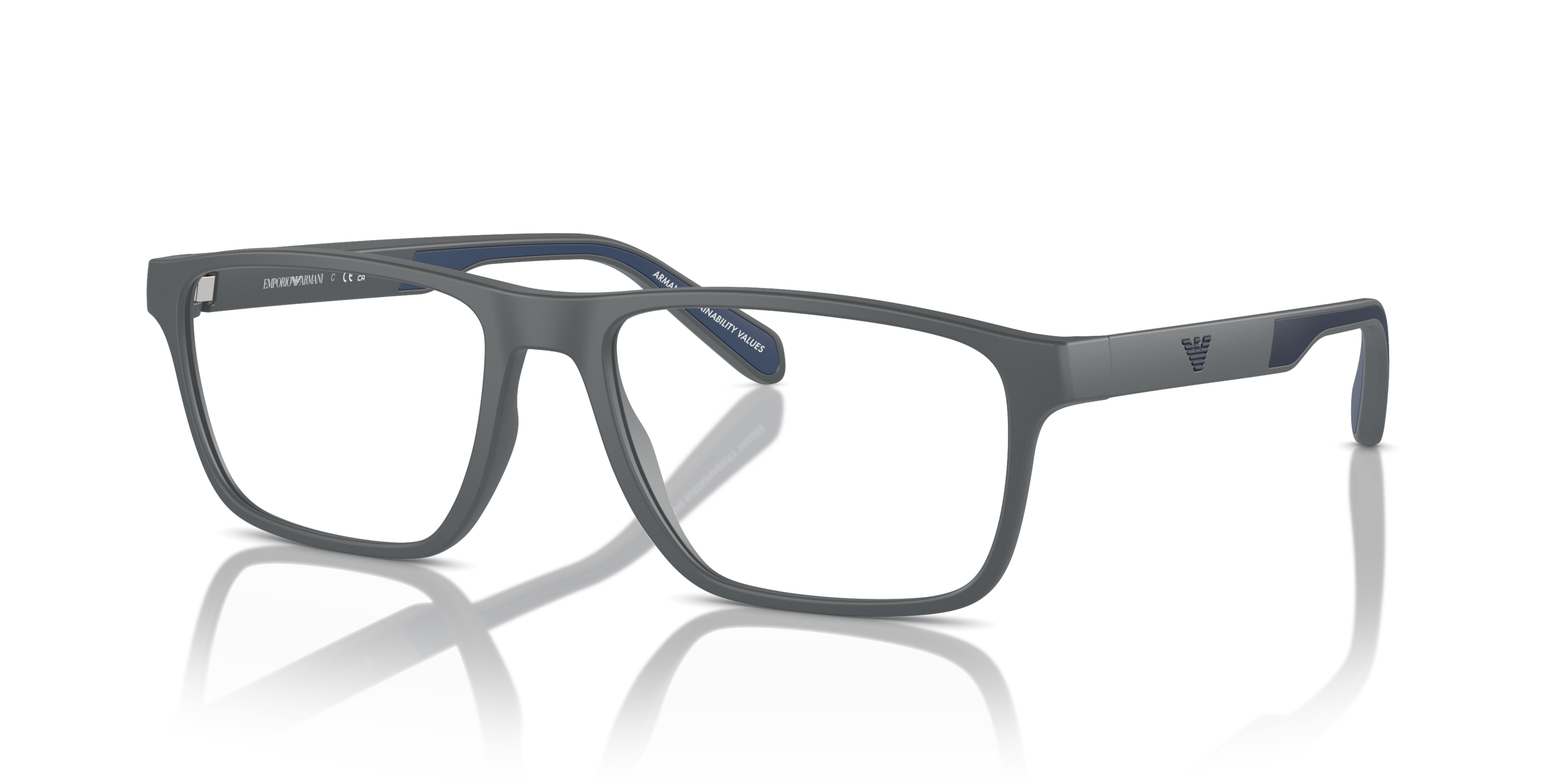 Angle_Left01 Emporio Armani EA 3233 Glasses Transparent / Black