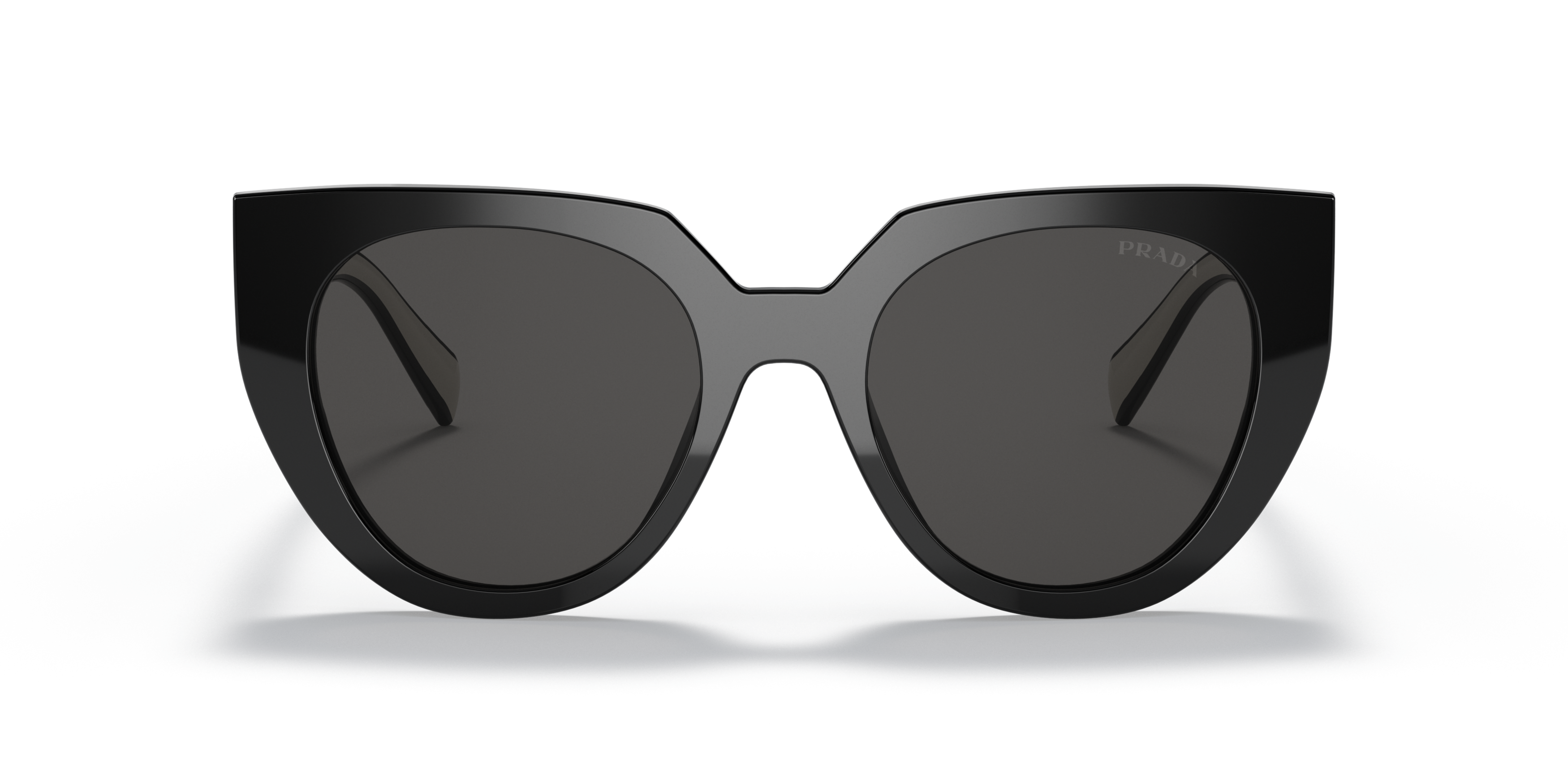 Front Prada PR 14WS (14WS) Sunglasses Grey / Black