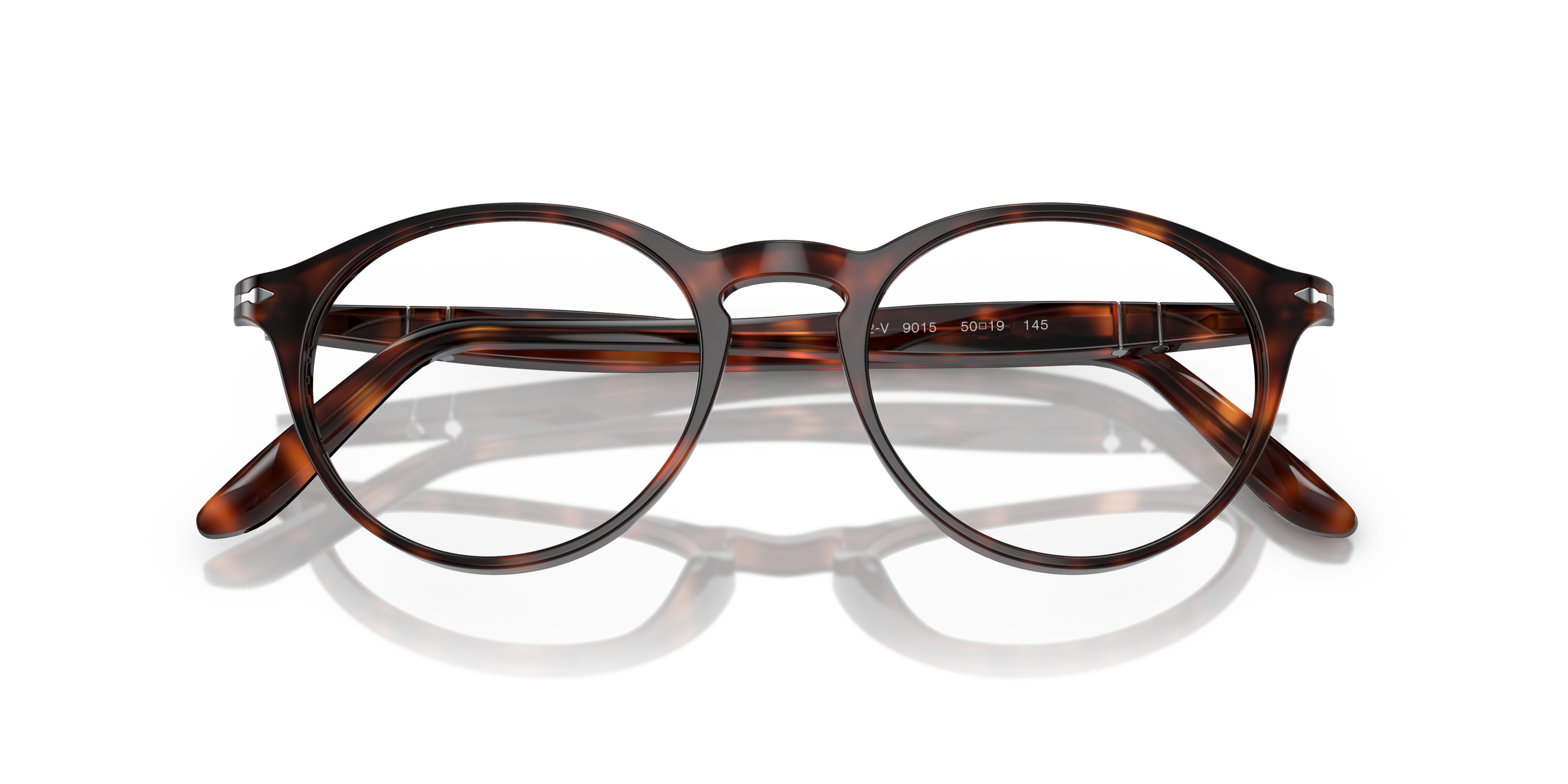 Folded Persol PO 3092V (9015) Glasses Transparent / Tortoise Shell