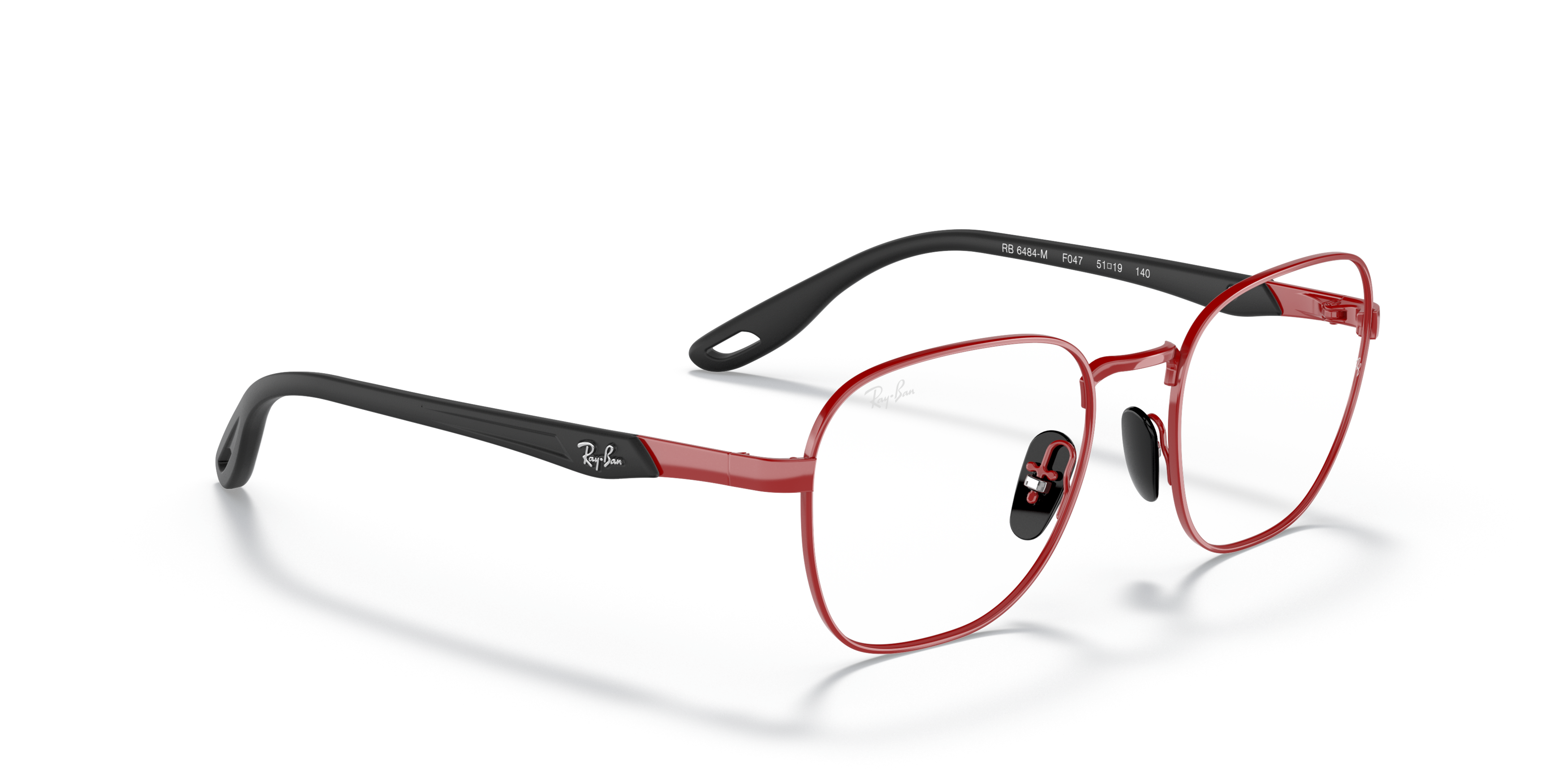 Angle_Right01 Ray-Ban RX6484M F047 Rood