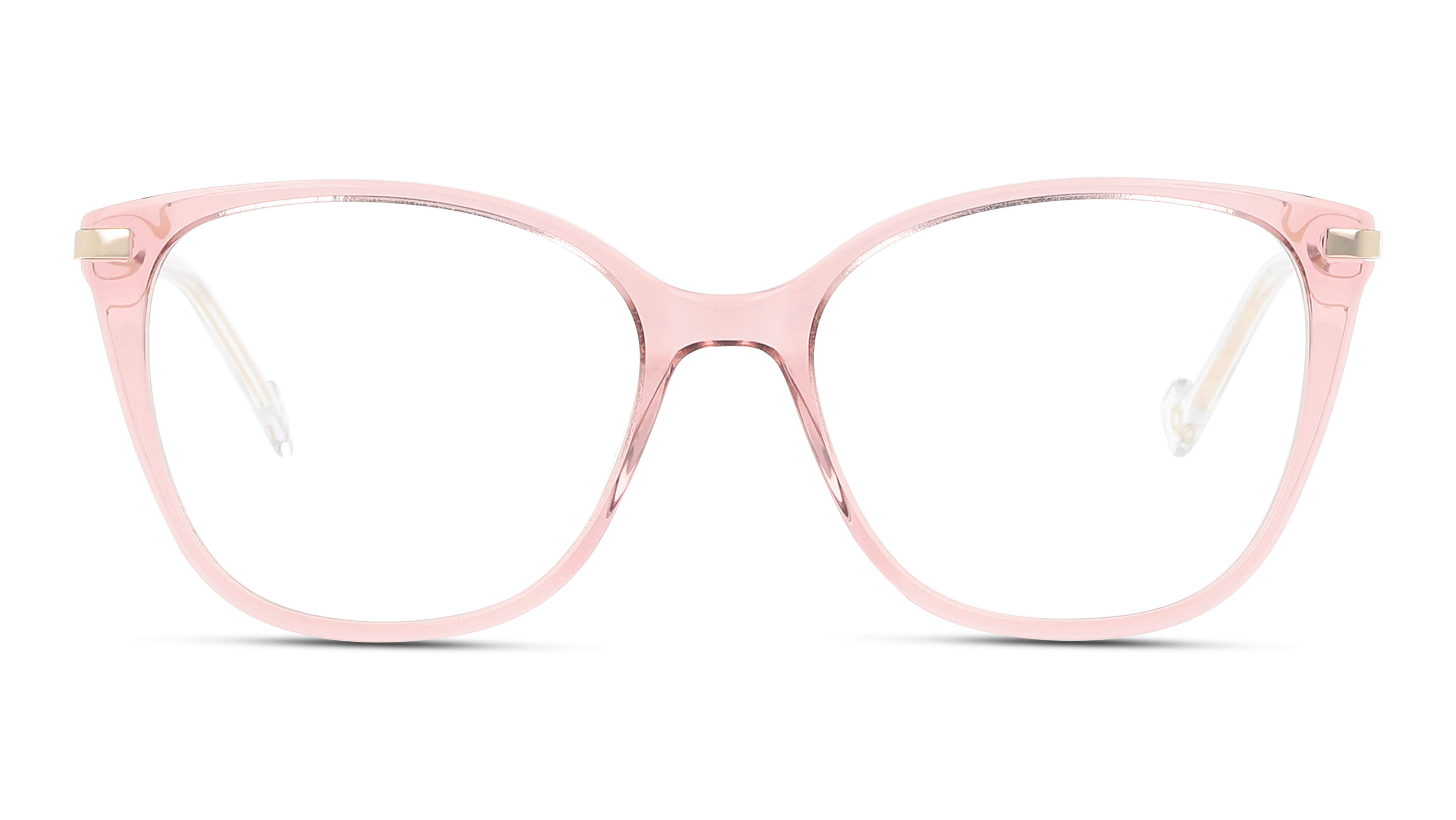 Front Unofficial UNOF0072 (PD00) Glasses Transparent / Pink
