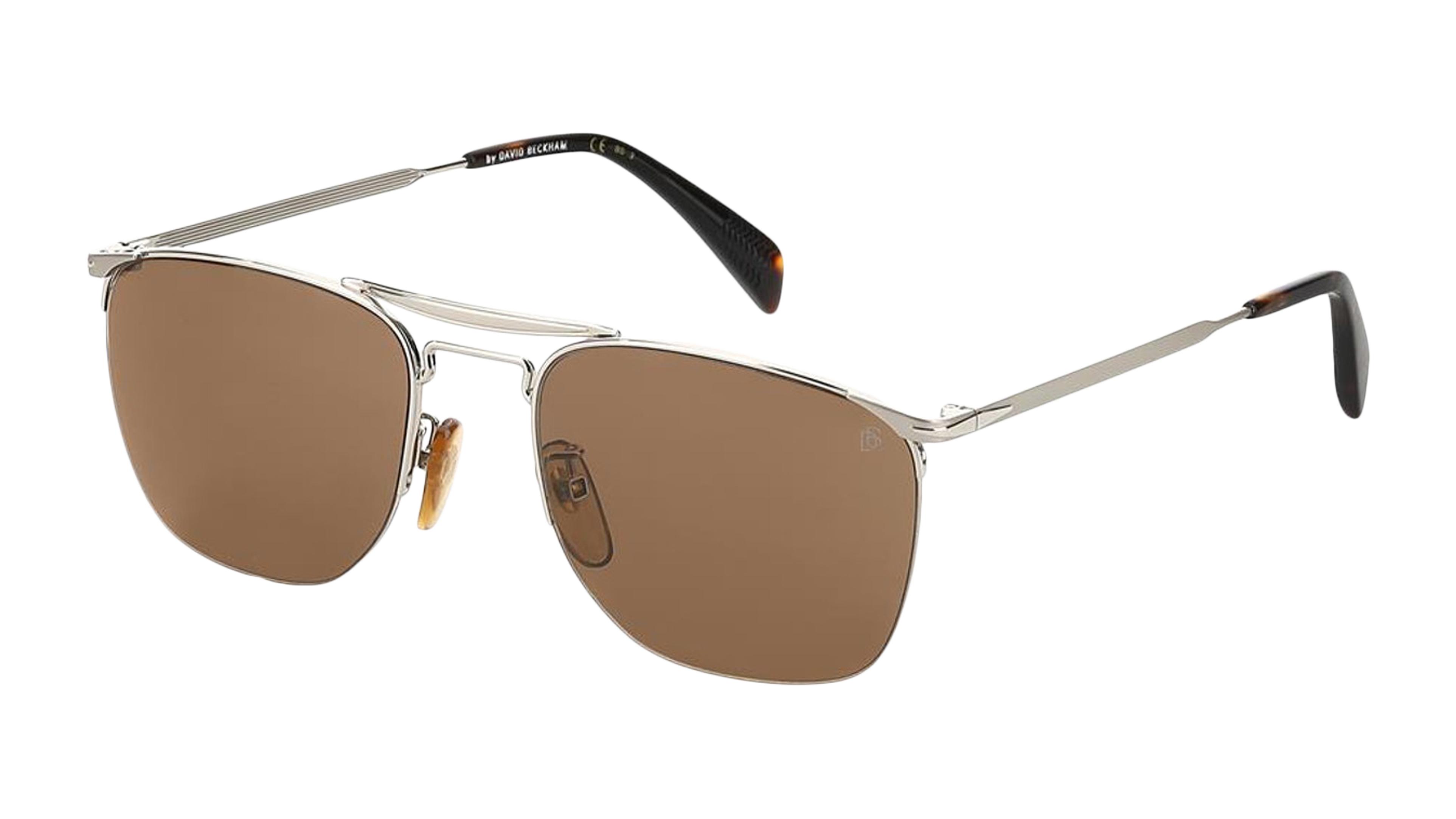 Angle_Left01 David Beckham Eyewear DB 1001/S (010) Sunglasses Brown / Grey