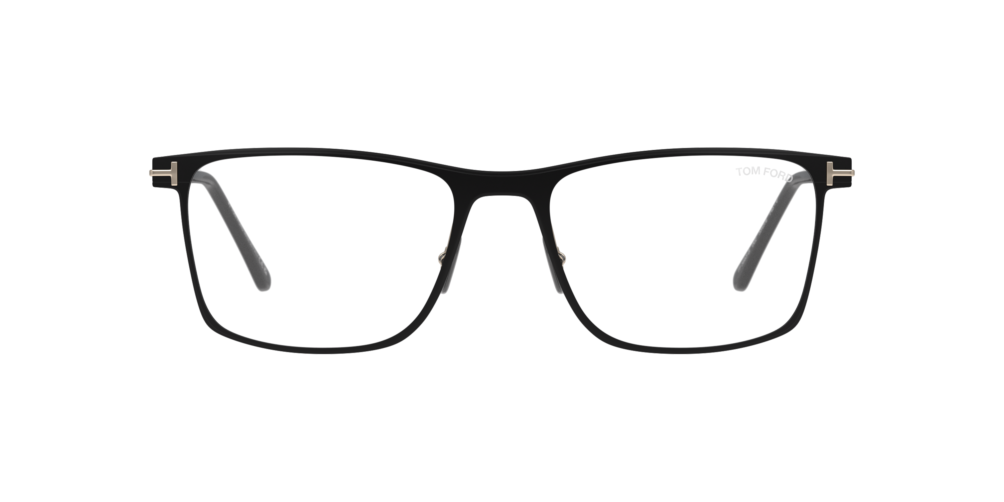 Front Tom Ford FT5865-B (002) Glasses Transparent / Black