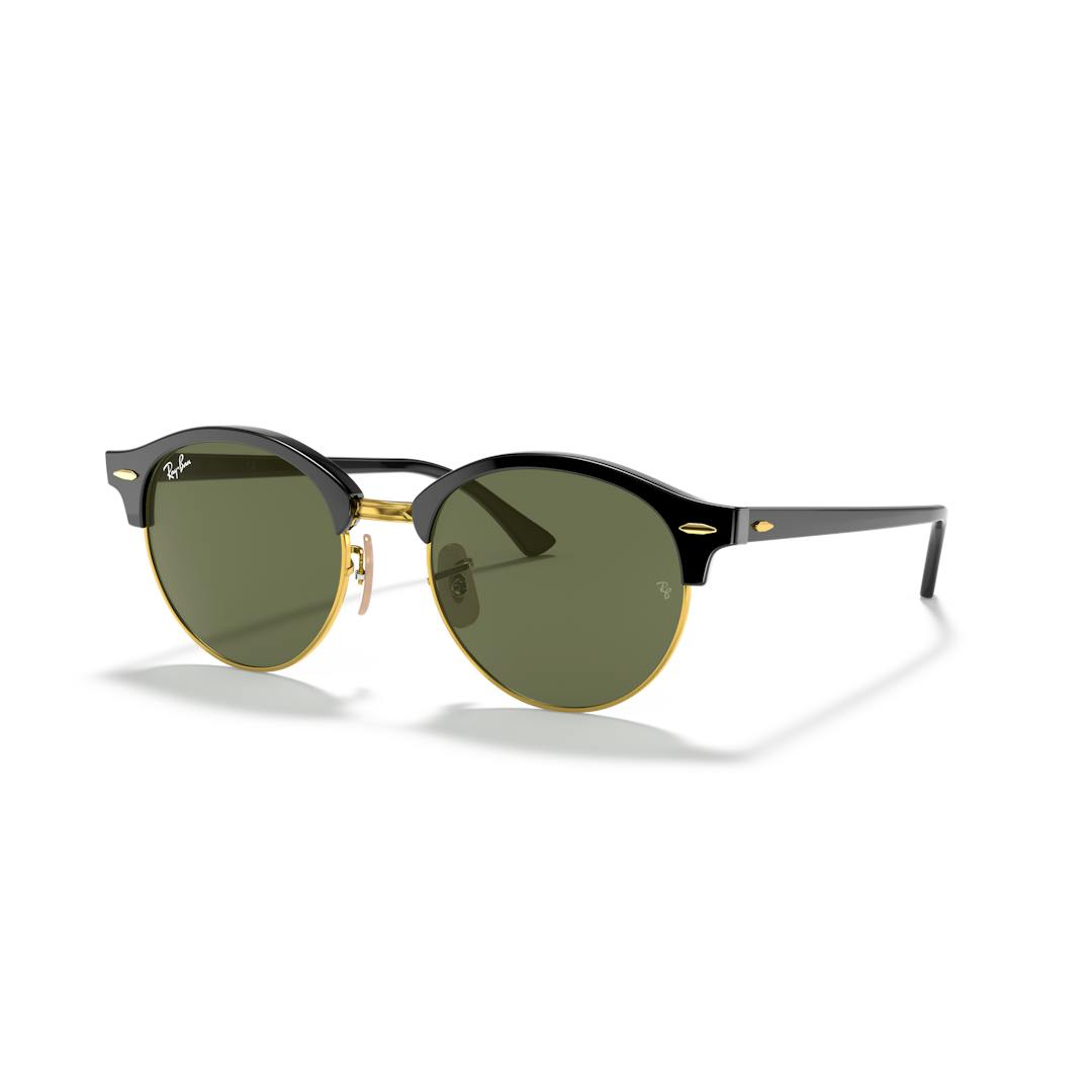 Ray-Ban Clubround RB4246 Lunettes de Soleil - Panthos Noir - Possibilité de verres correcteurs - Ada