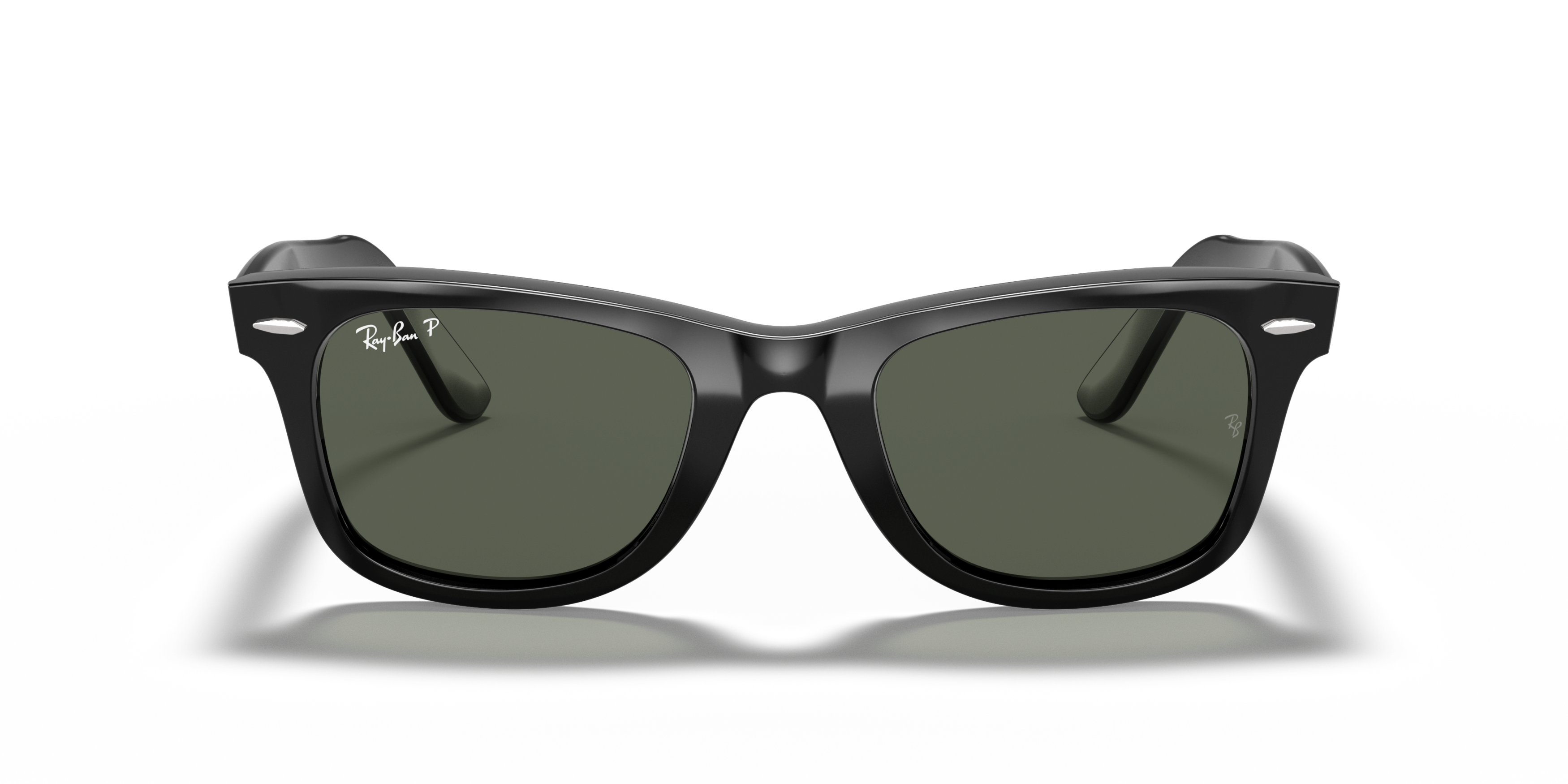 Front Ray-Ban Wayfarer RB 2140 Sunglasses Green / Black