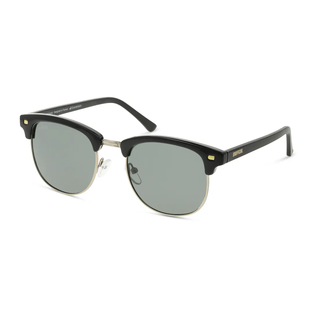 Unofficial UNSM0101P Lunettes de Soleil - Ovale Doré Noir - Verres Polarisés Unofficial UNSM0101P Lunettes de Soleil - Ovale Doré Noir - Verres Polarisés