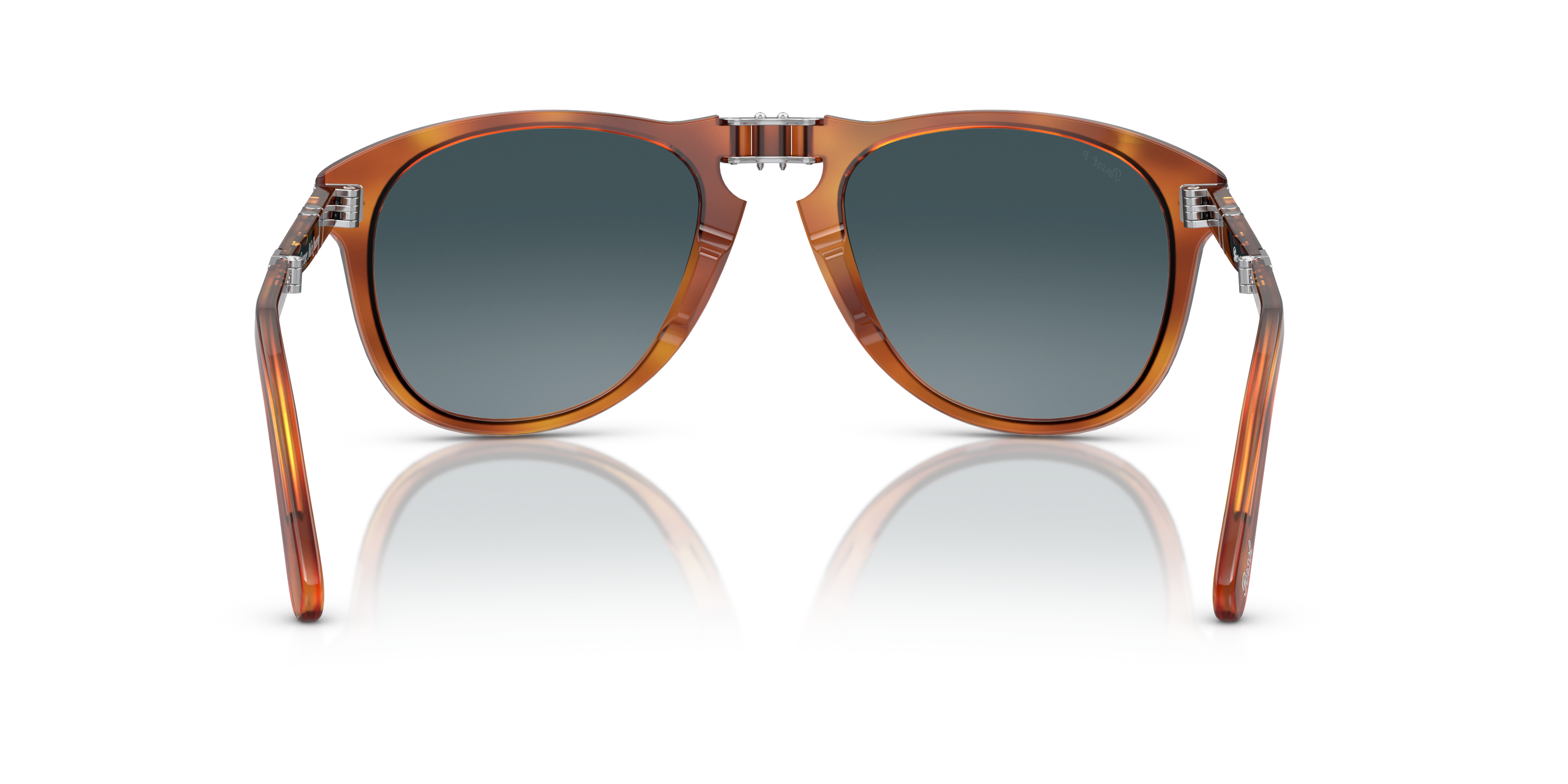 Detail02 Persol PO 0714SM (96/S3) Sunglasses Blue / Brown