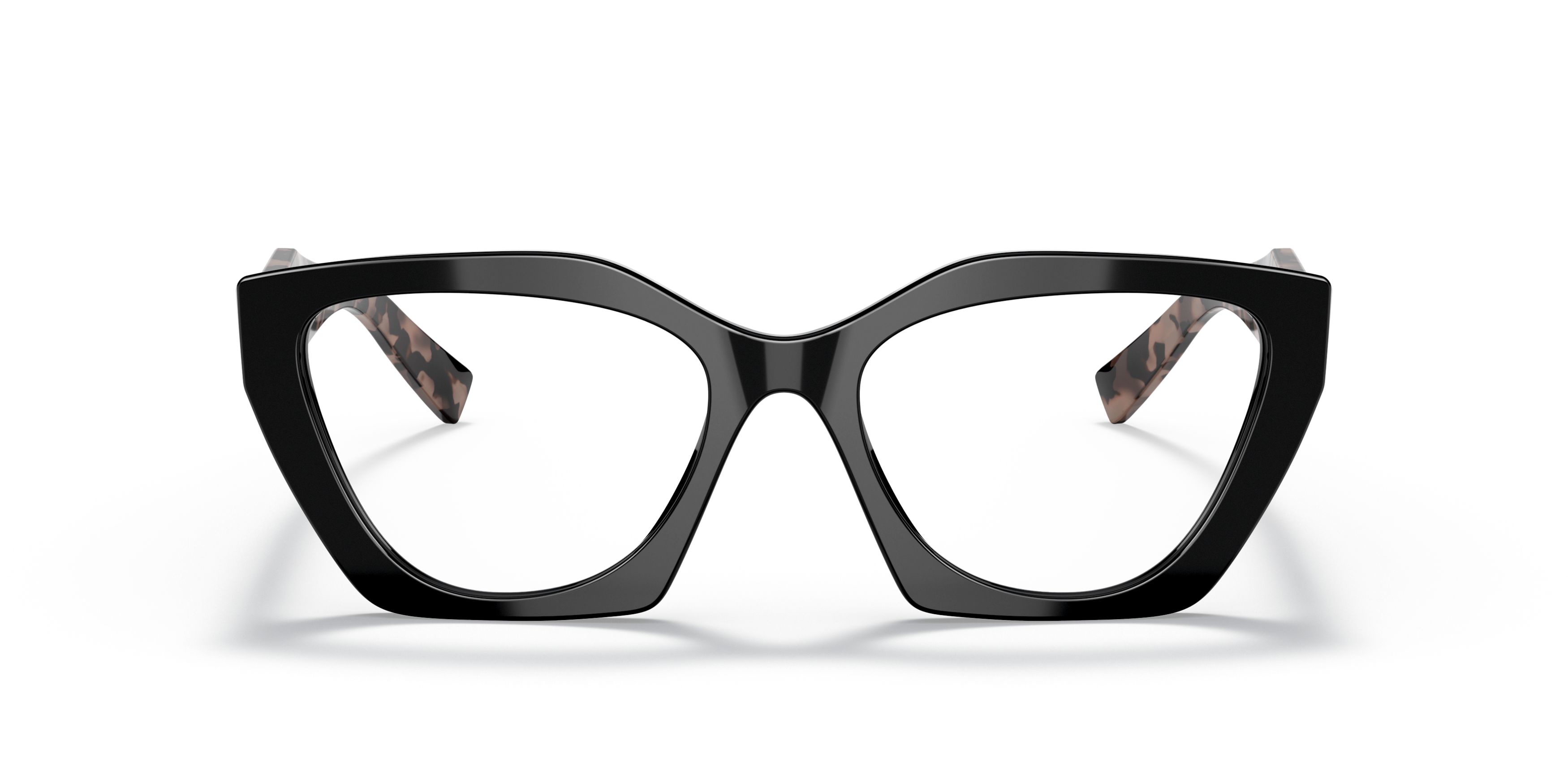 Front Prada PR 09YV Glasses Transparent / Black