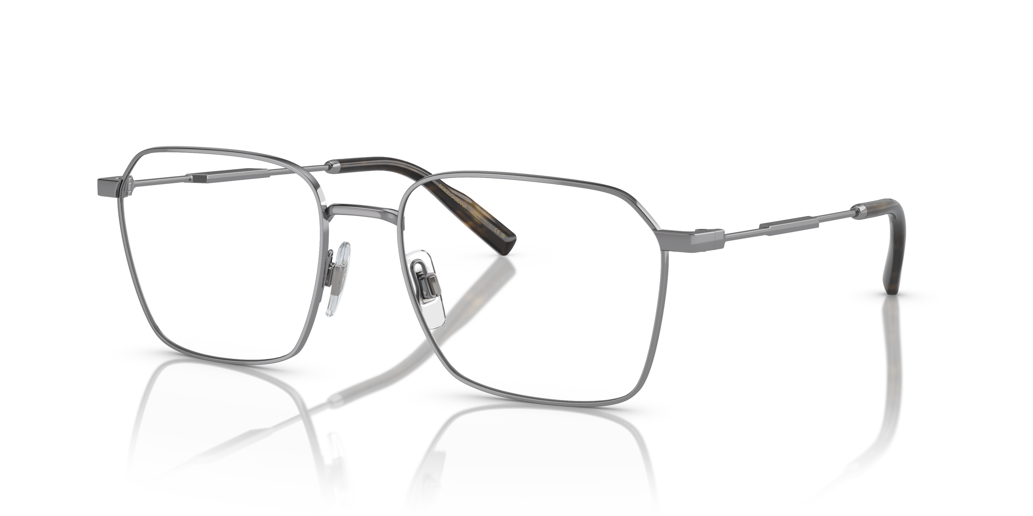 Angle_Left01 Dolce & Gabbana DG 1350 Glasses Transparent / Grey
