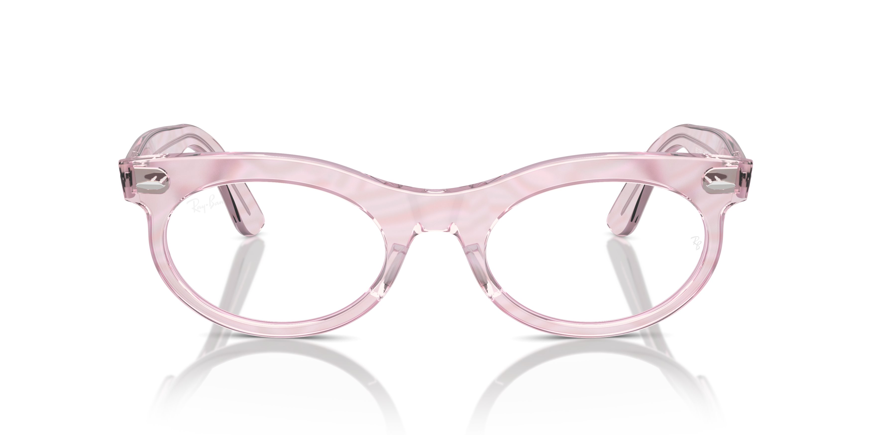 Front Ray-Ban Wayfarer Oval Change RX 2242V Glasses Transparent / Photochromic, Brown