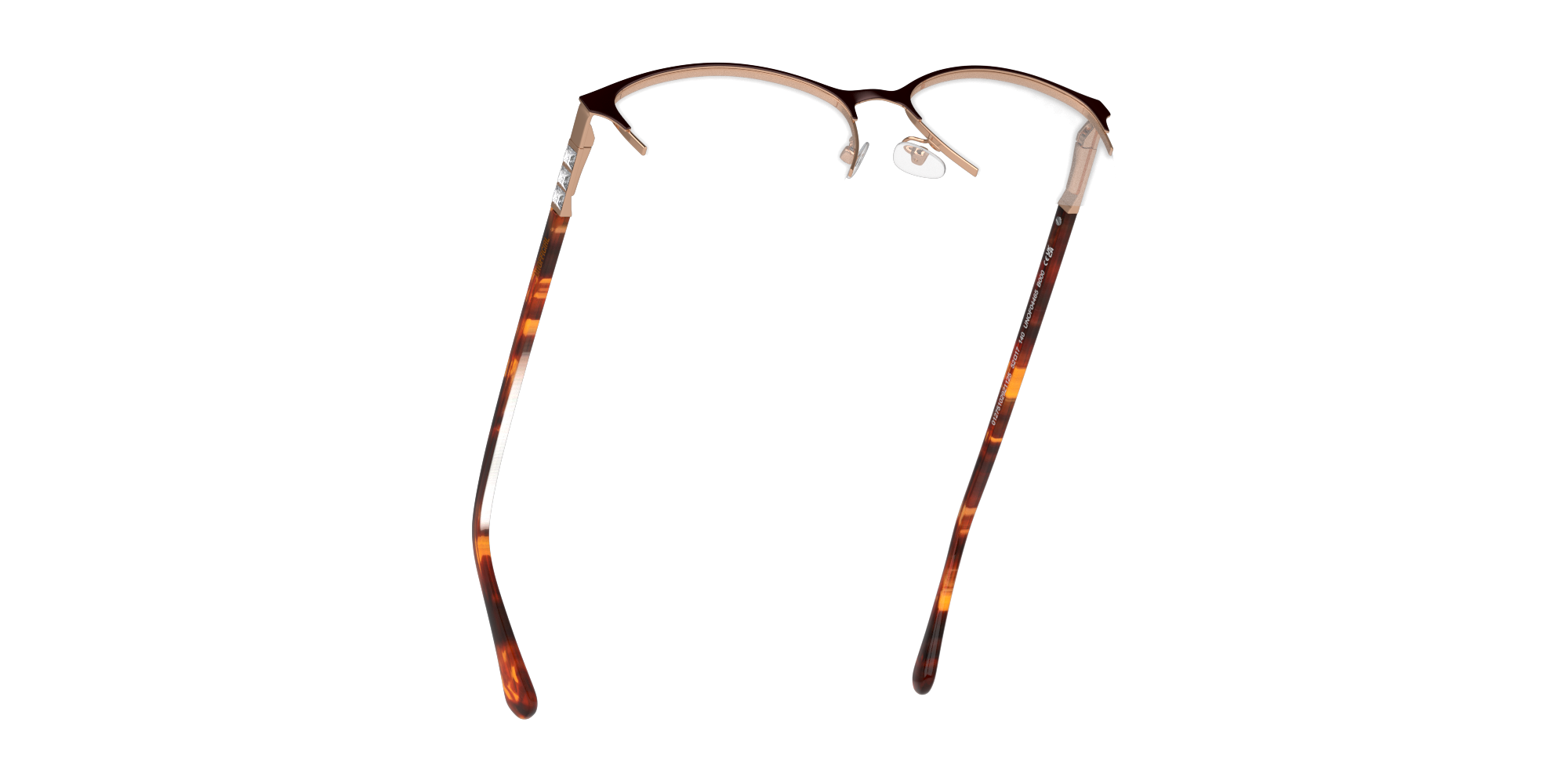 Bottom_Up Unofficial UNOF0465 Glasses Transparent / Brown