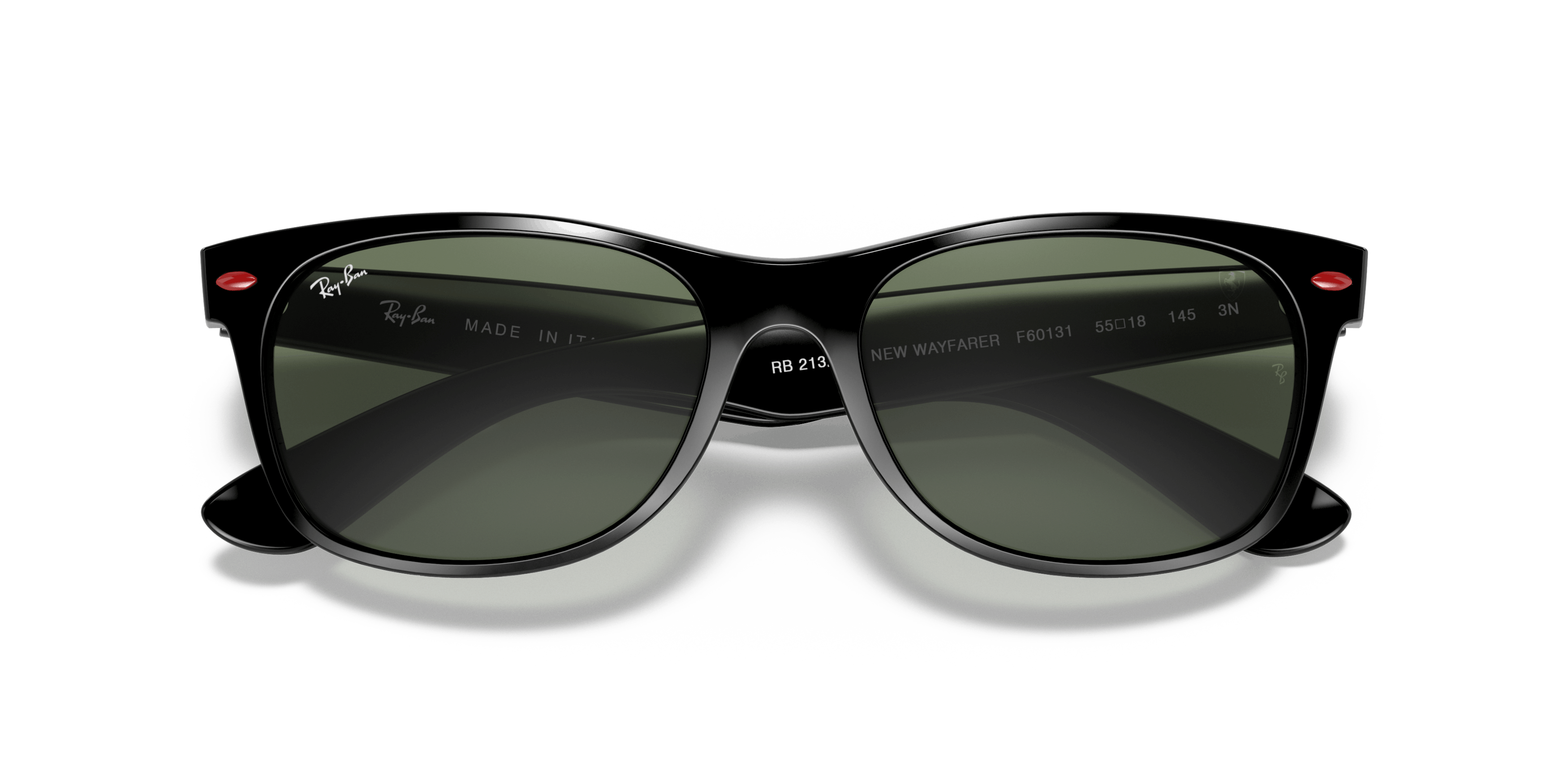 Folded, Ray-Ban NEW WAYFARER SCUDERIA FERRARI COLLECTION RB2132M F60131