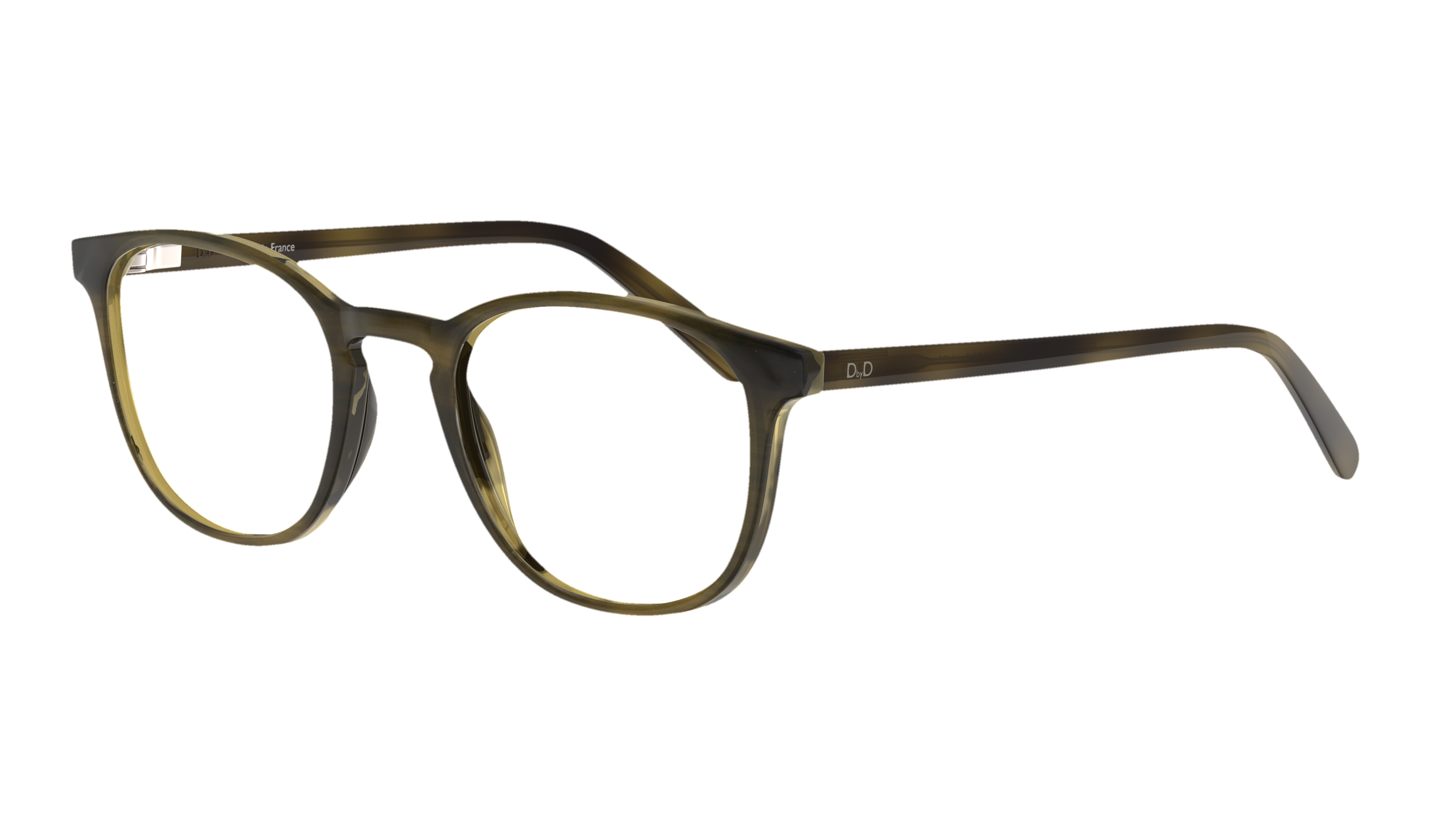 Angle_Left01 DbyD Bio-Acetate DB OM5043 Glasses Transparent / Green