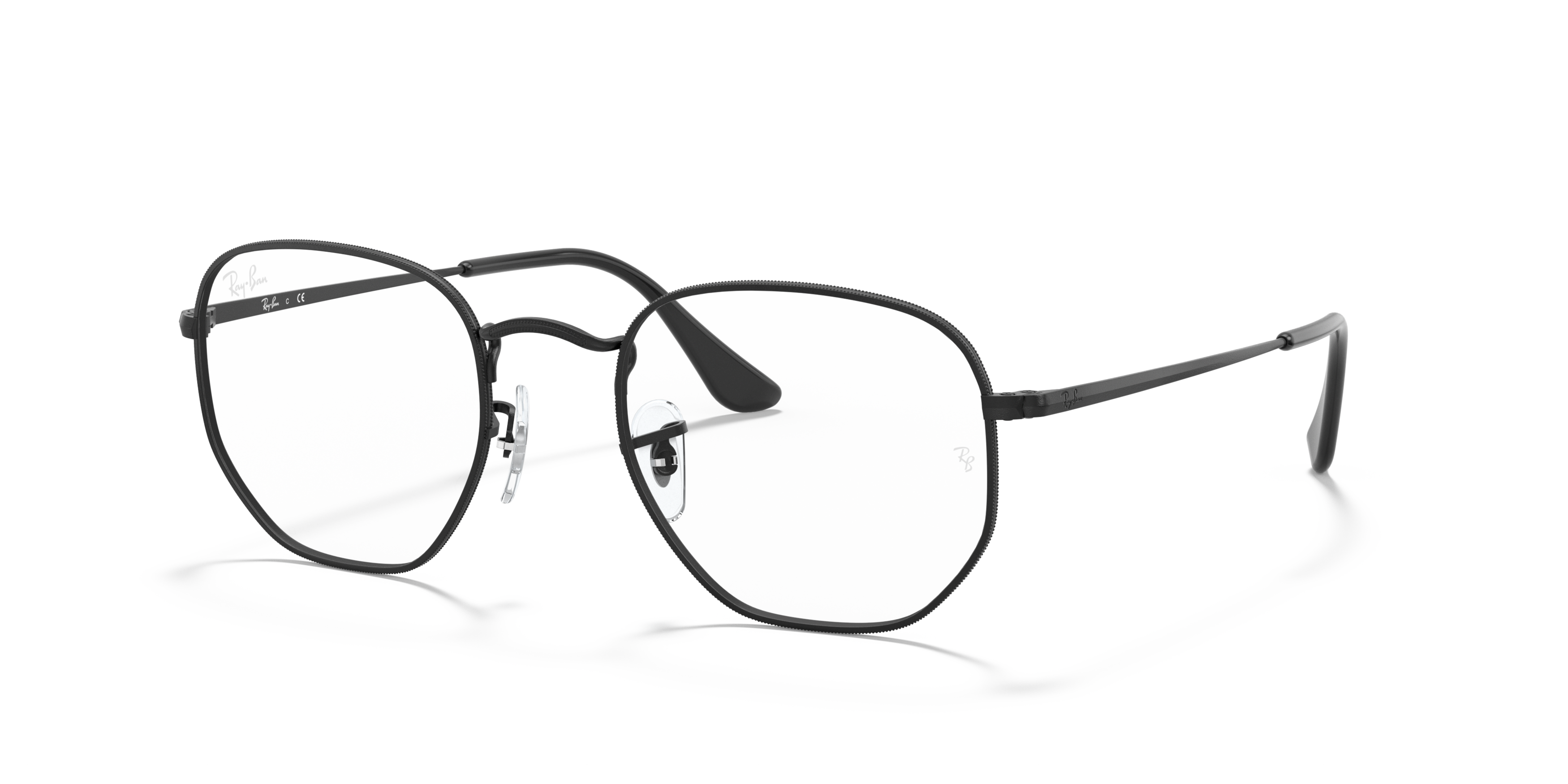 Angle_Left01 Ray-Ban RX 6448 Glasses Transparent / Black