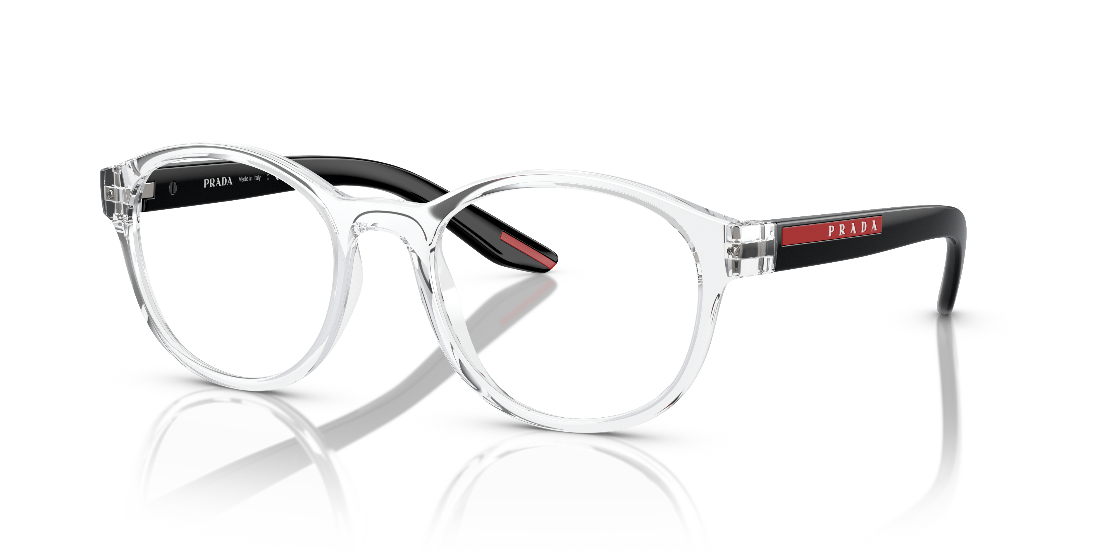 Angle_Left01 Prada Linea Rossa PS 07PV Glasses Transparent / Transparent, Clear