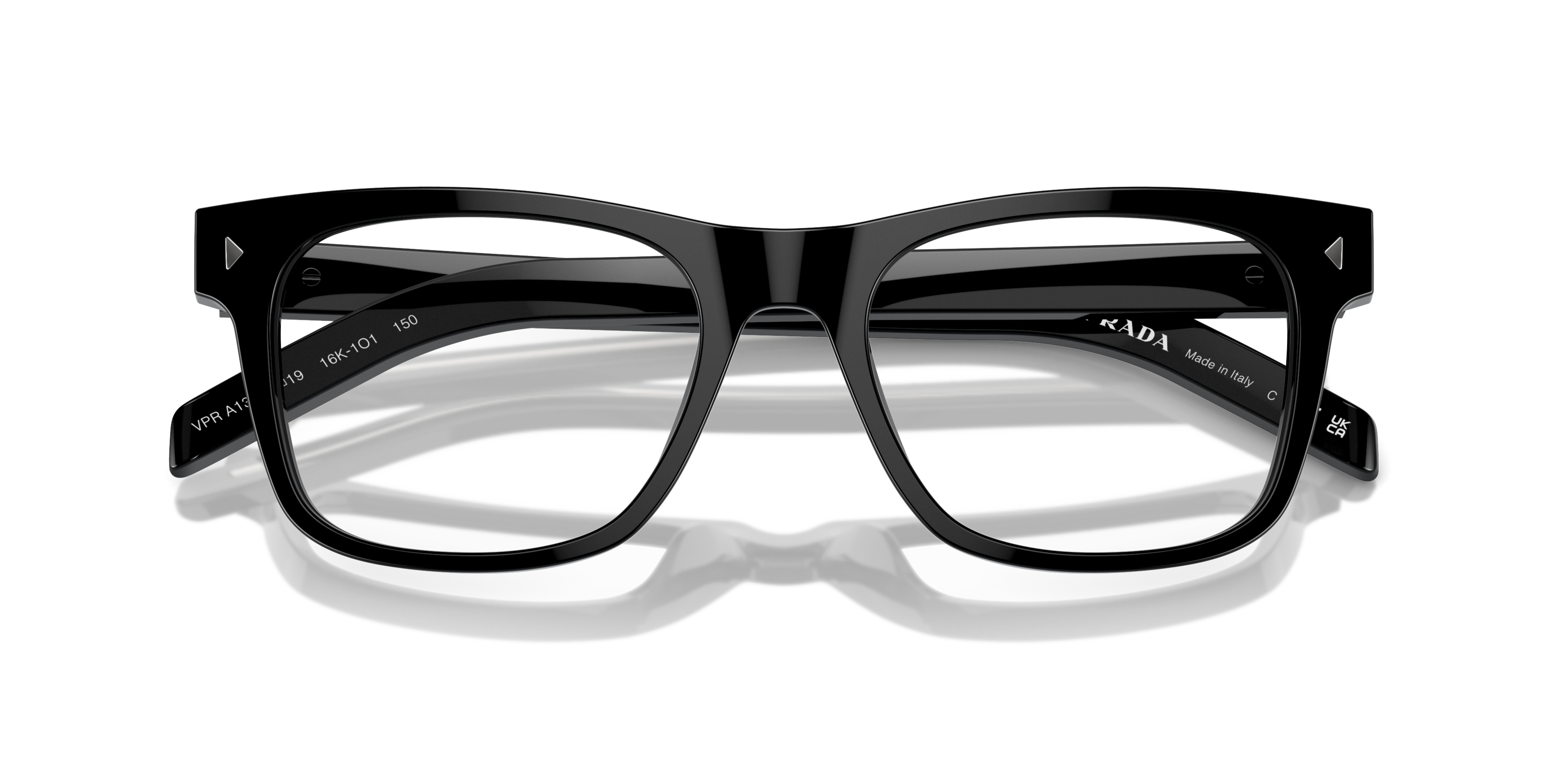 Folded Prada PR A13V Glasses Transparent / Brown