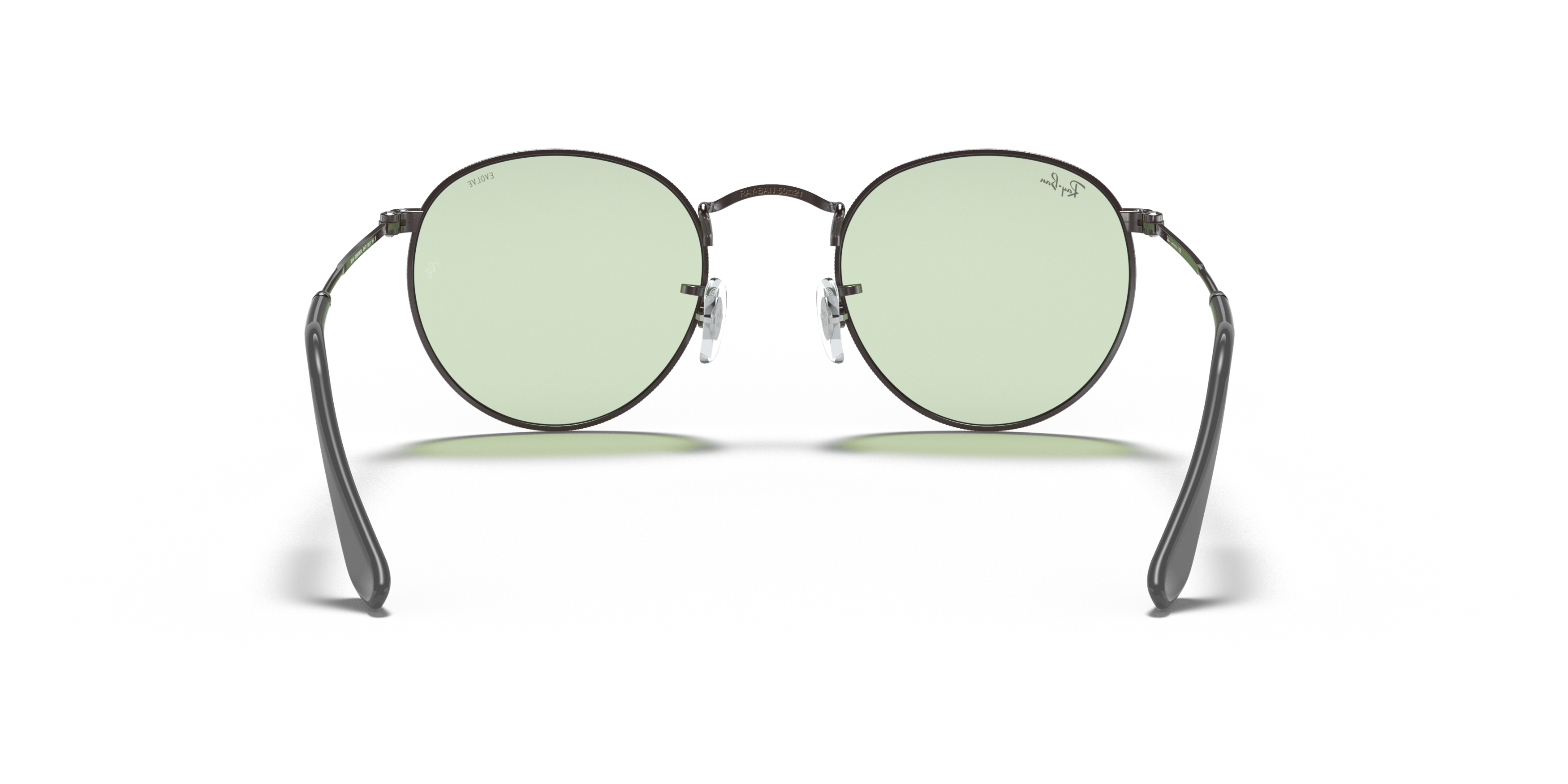 Detail02 Ray-Ban Round Metal RB 3447 Sunglasses Green / Grey