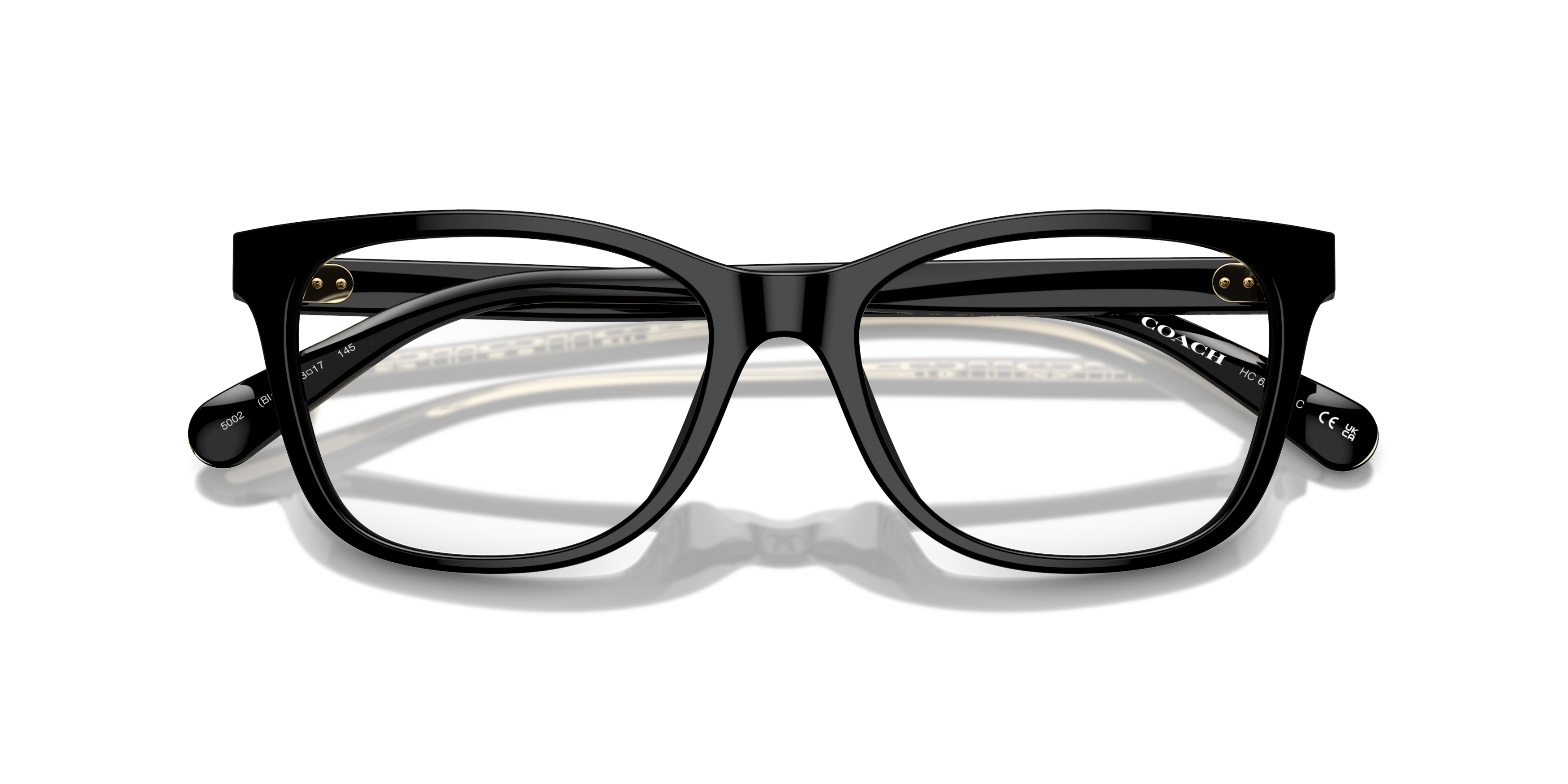 Folded Coach HC 6235U Glasses Transparent / Black