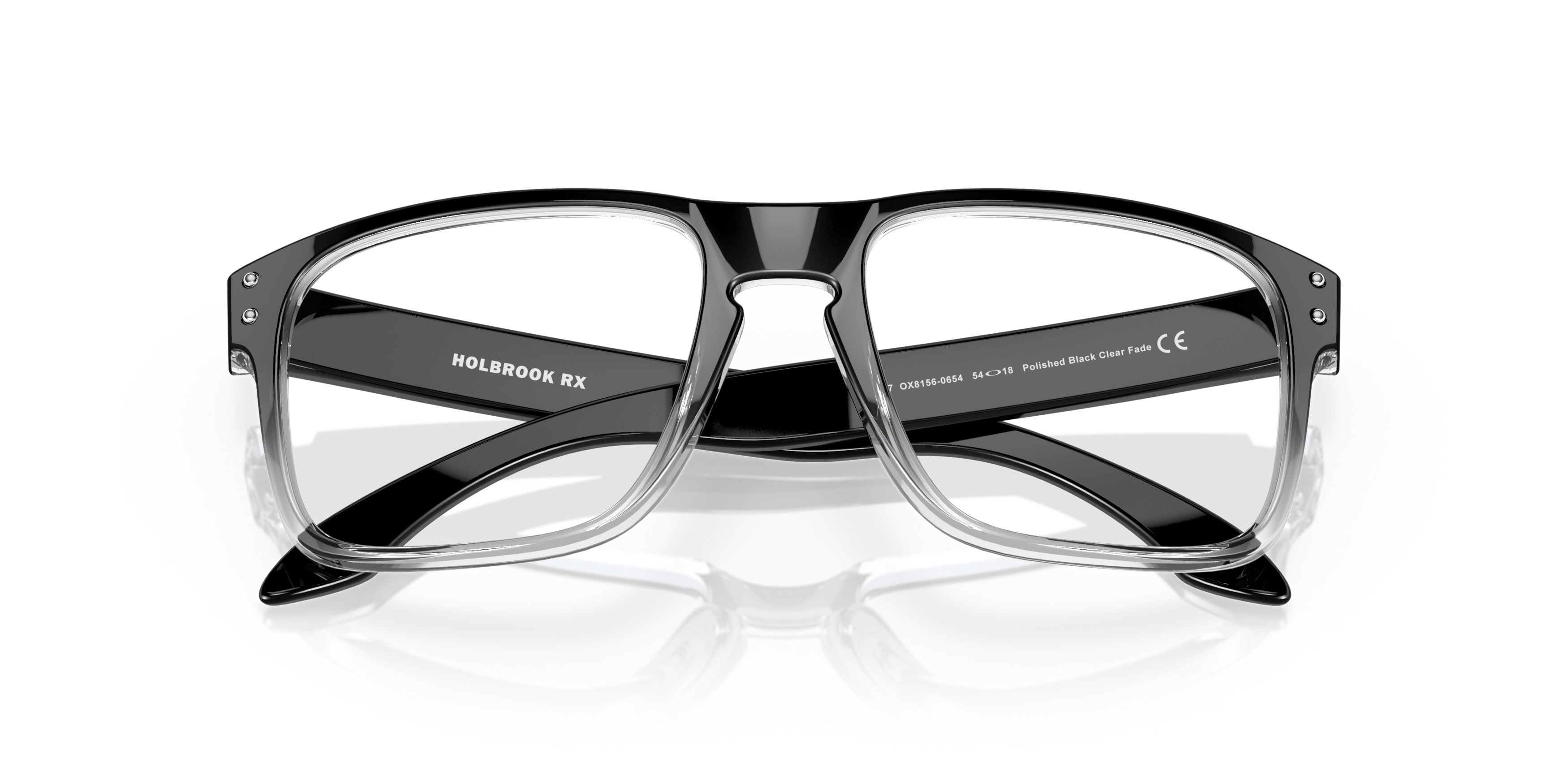 Folded Oakley Holbrook Rx OX 8156 Glasses Transparent / Black