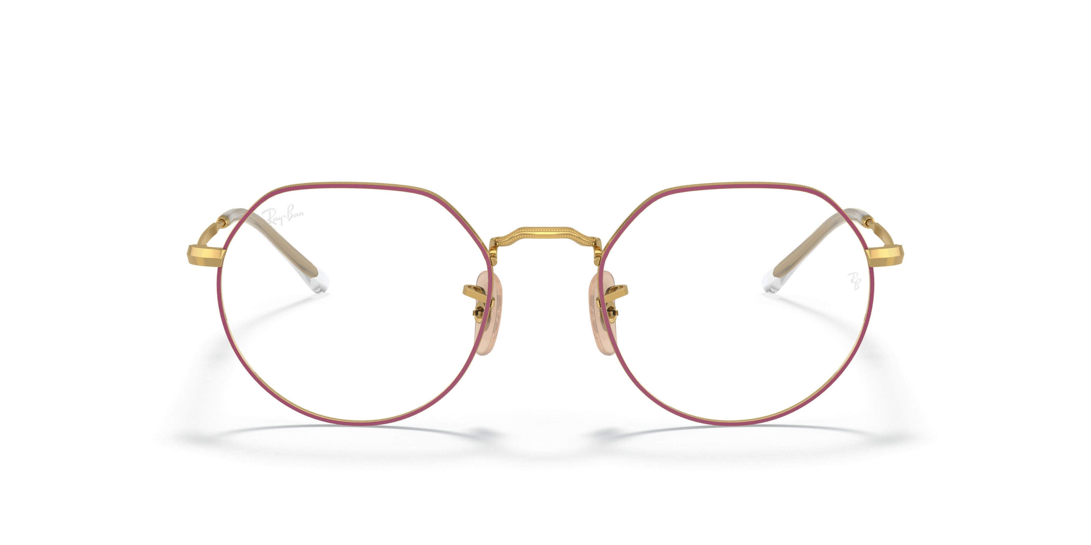 Front Ray-Ban RX 6465 Glasses Transparent / Gold