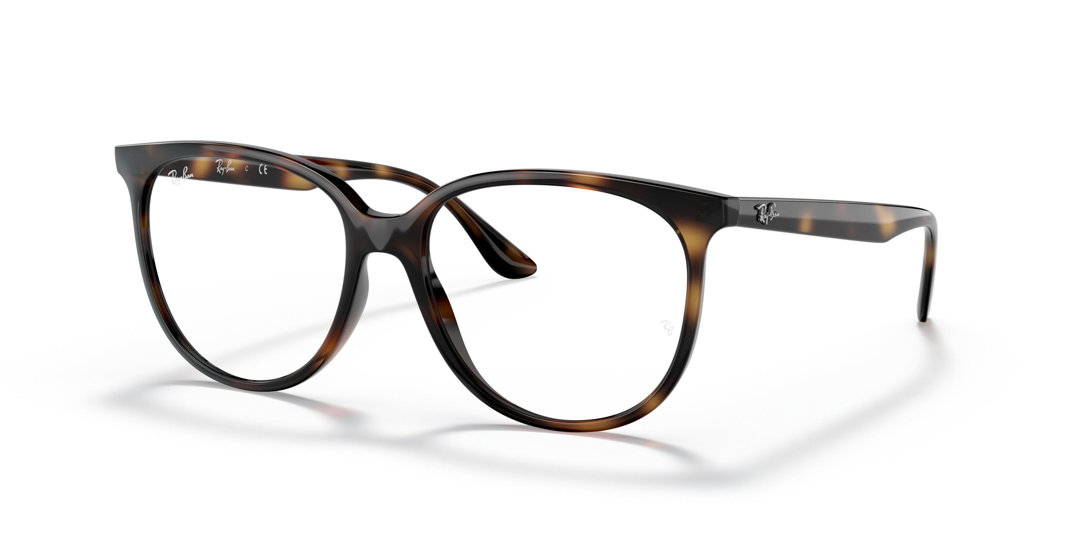 Angle_Left01 Ray-Ban RX 4378V (8083) Glasses Transparent / Grey