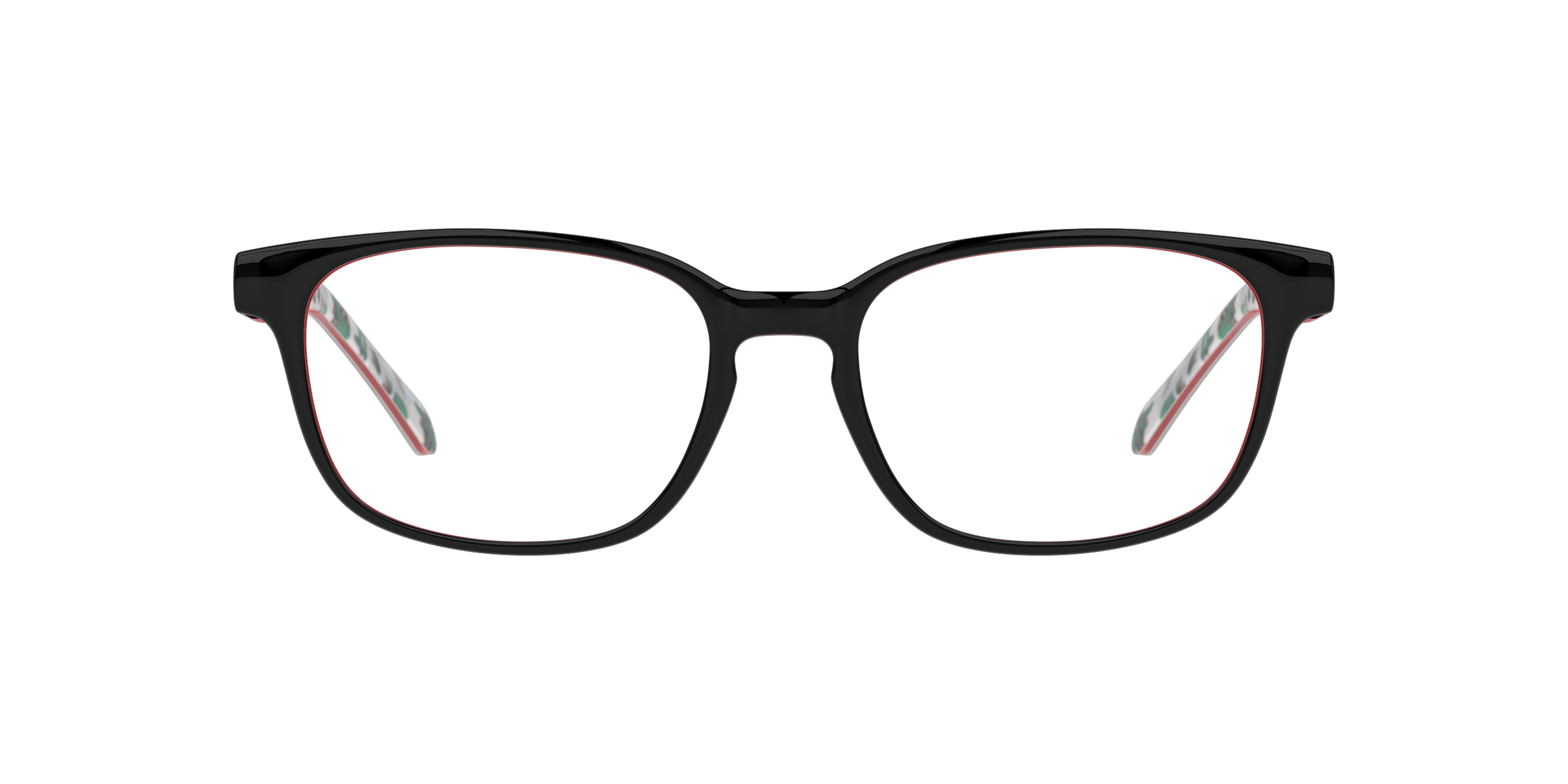 Front Unofficial UN OJ0007 (BB00) Children's Glasses Transparent / Black