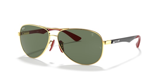 Ray-Ban Scuderia Ferrari Collection RB 8313M Sunglasses Green / Gold