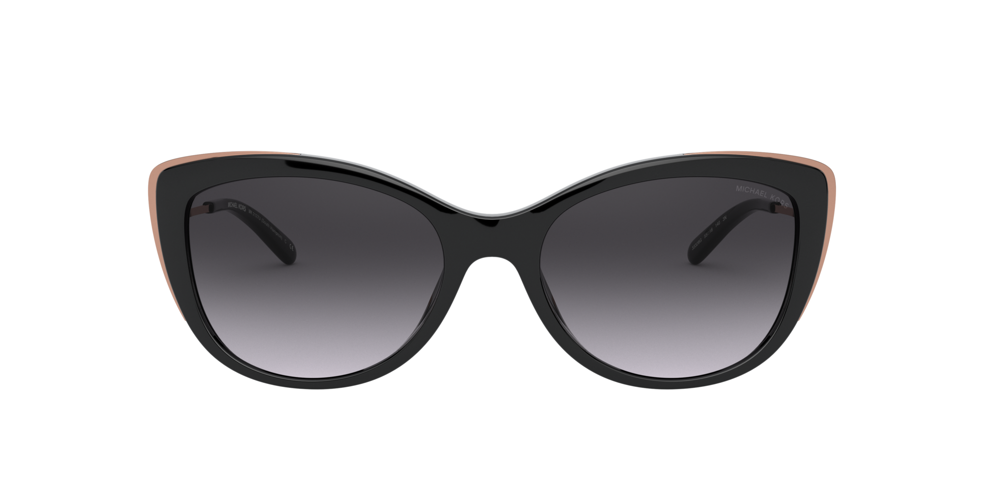 Front Michael Kors South Hampton MK 2127U (33328G) Sunglasses Grey / Black