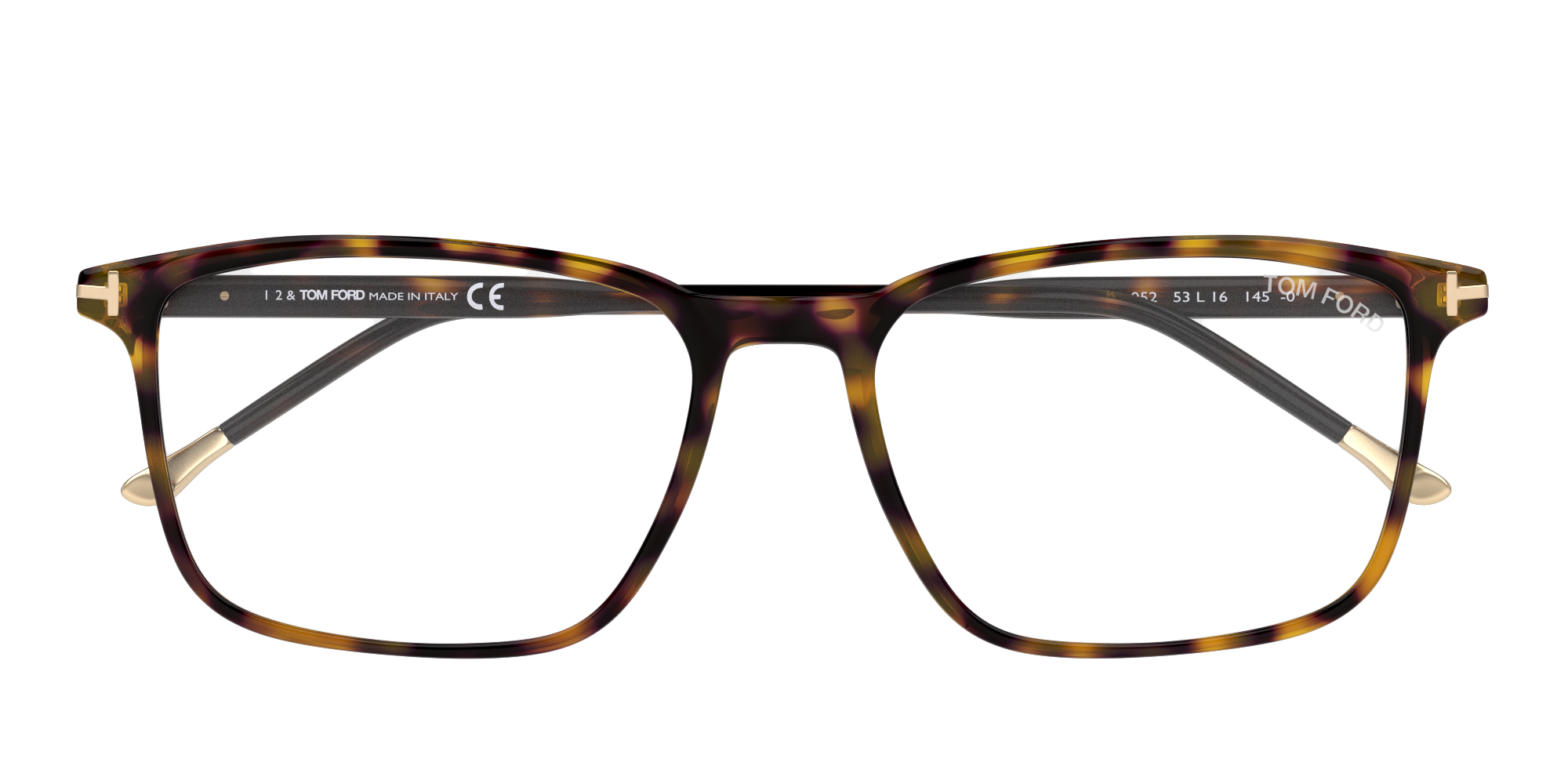 Folded Tom Ford TF5607-B 52 Glasögonbåge Sköldpaddsfärgad