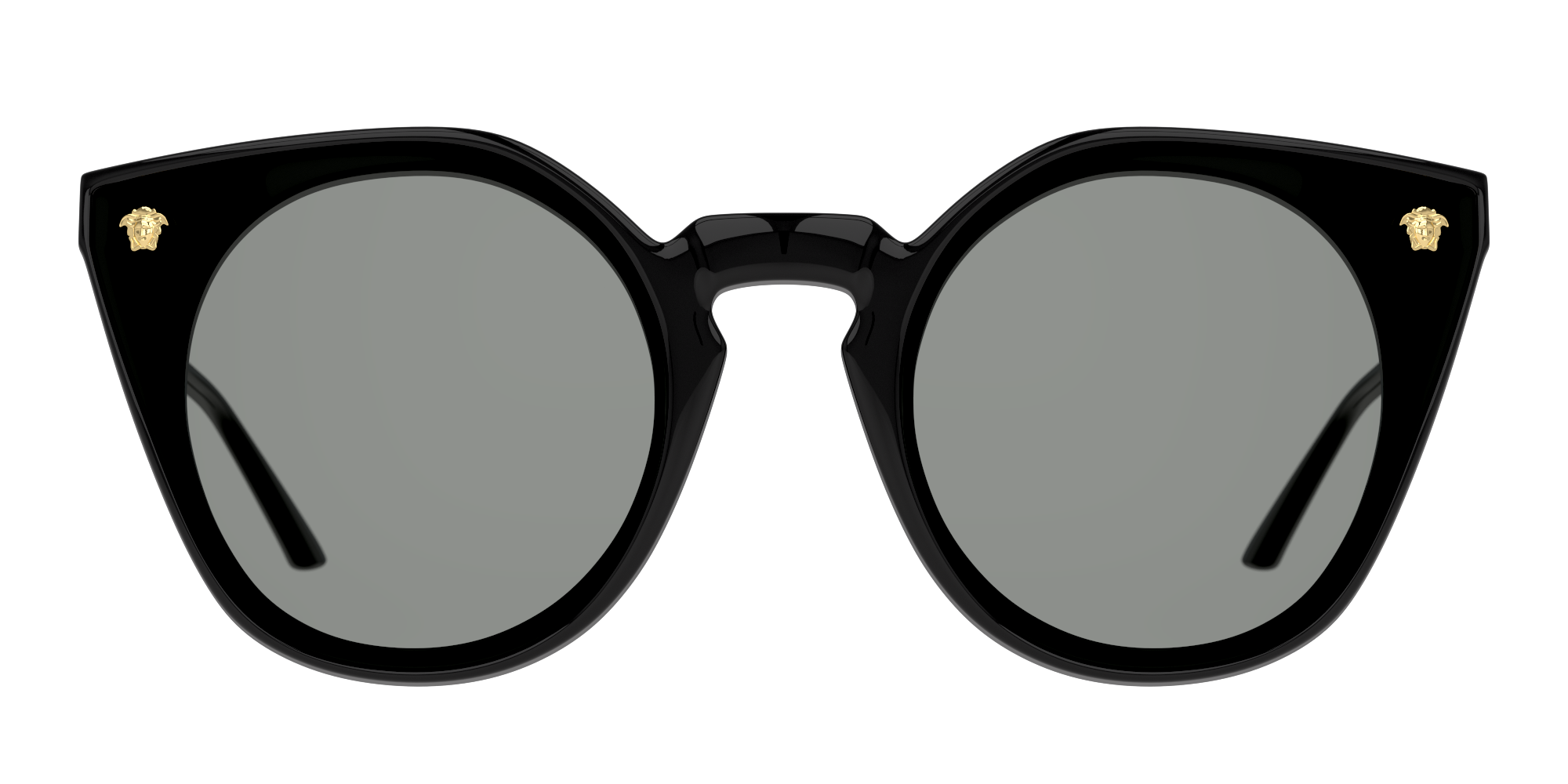 Front Versace VE 4410 (GB1/87) Sunglasses Grey / Black