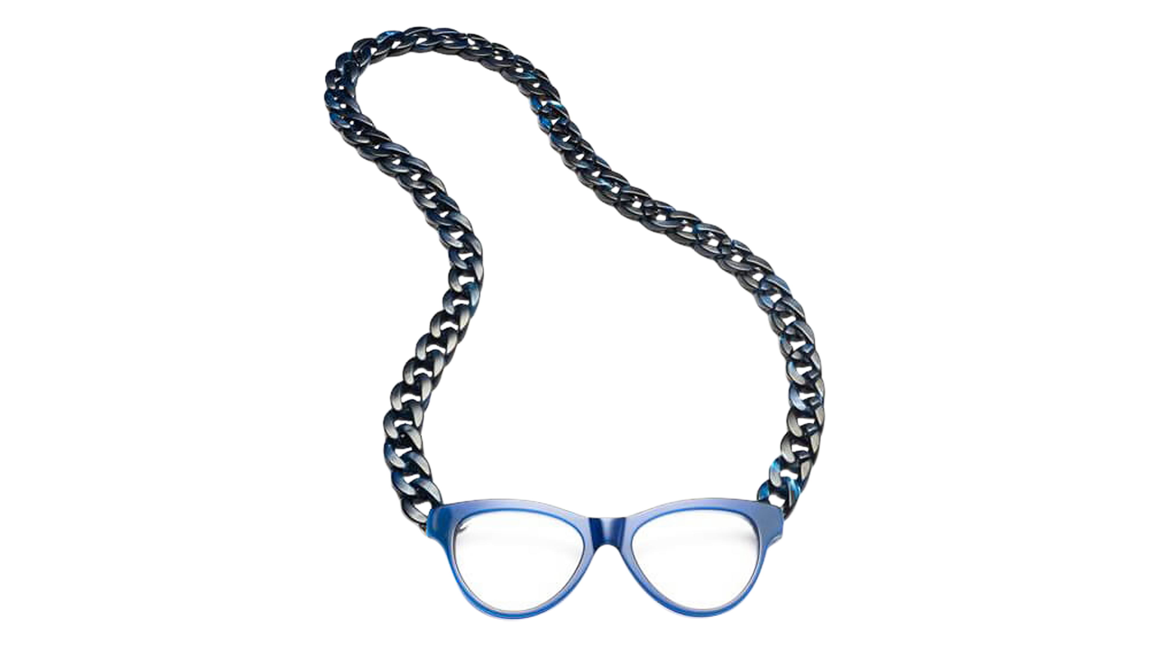 Front CotiVision Joen - Blue (+1.00) Necklace Reading Glasses Blue +1.00