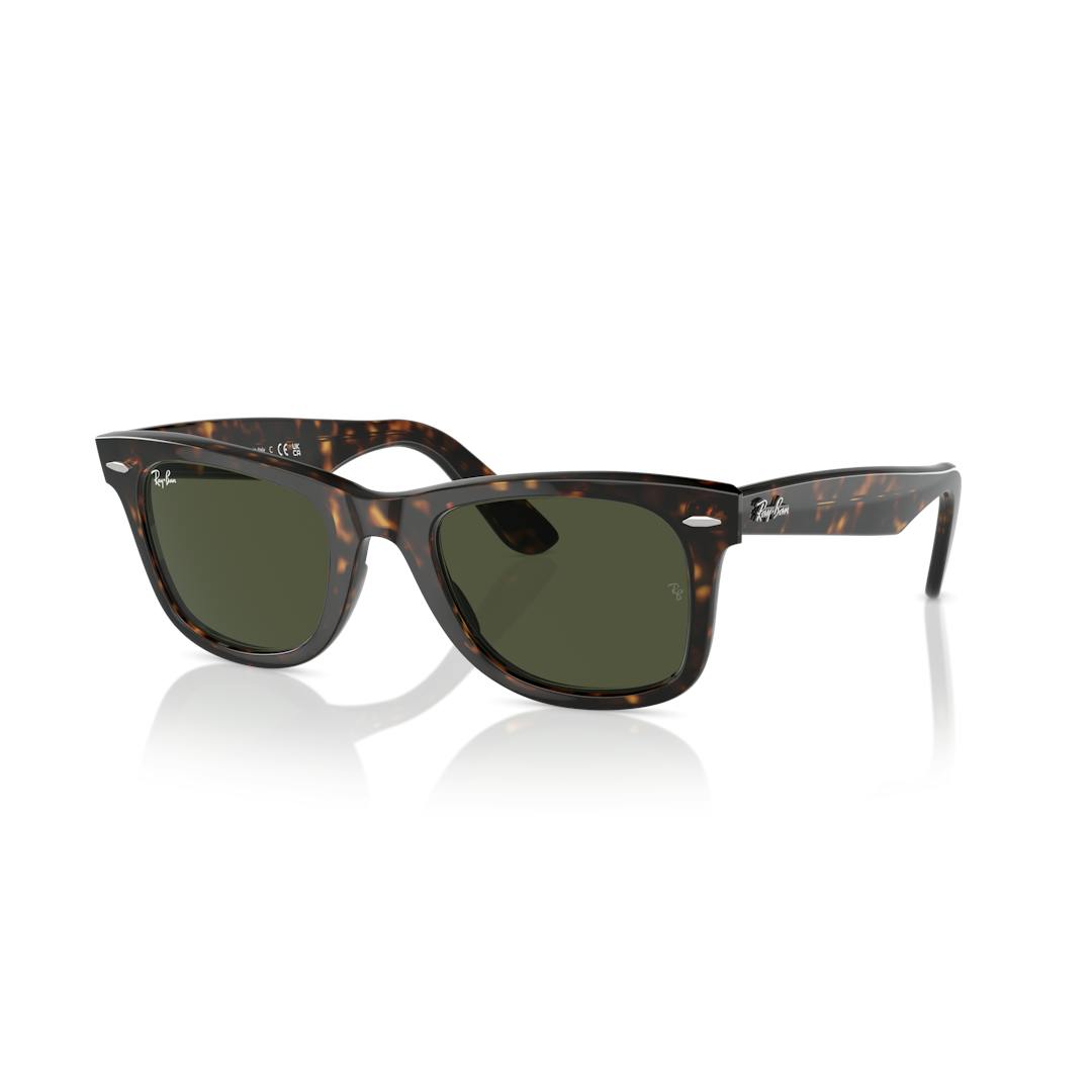 Ray-Ban Original Wayfarer RB2140 Lunettes de Soleil - Rectangle Ecaille - Possibilité de verres corr